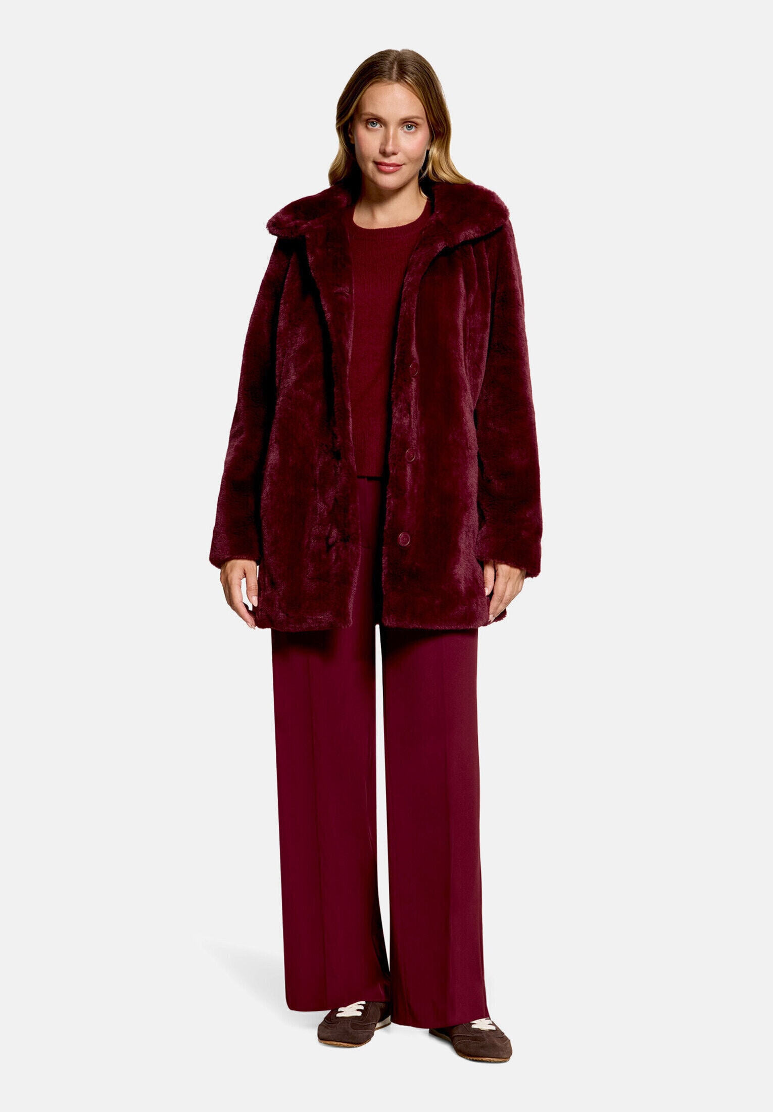 Betty&Co Outdoorjacke "Damen mit Kunstfellkragen"