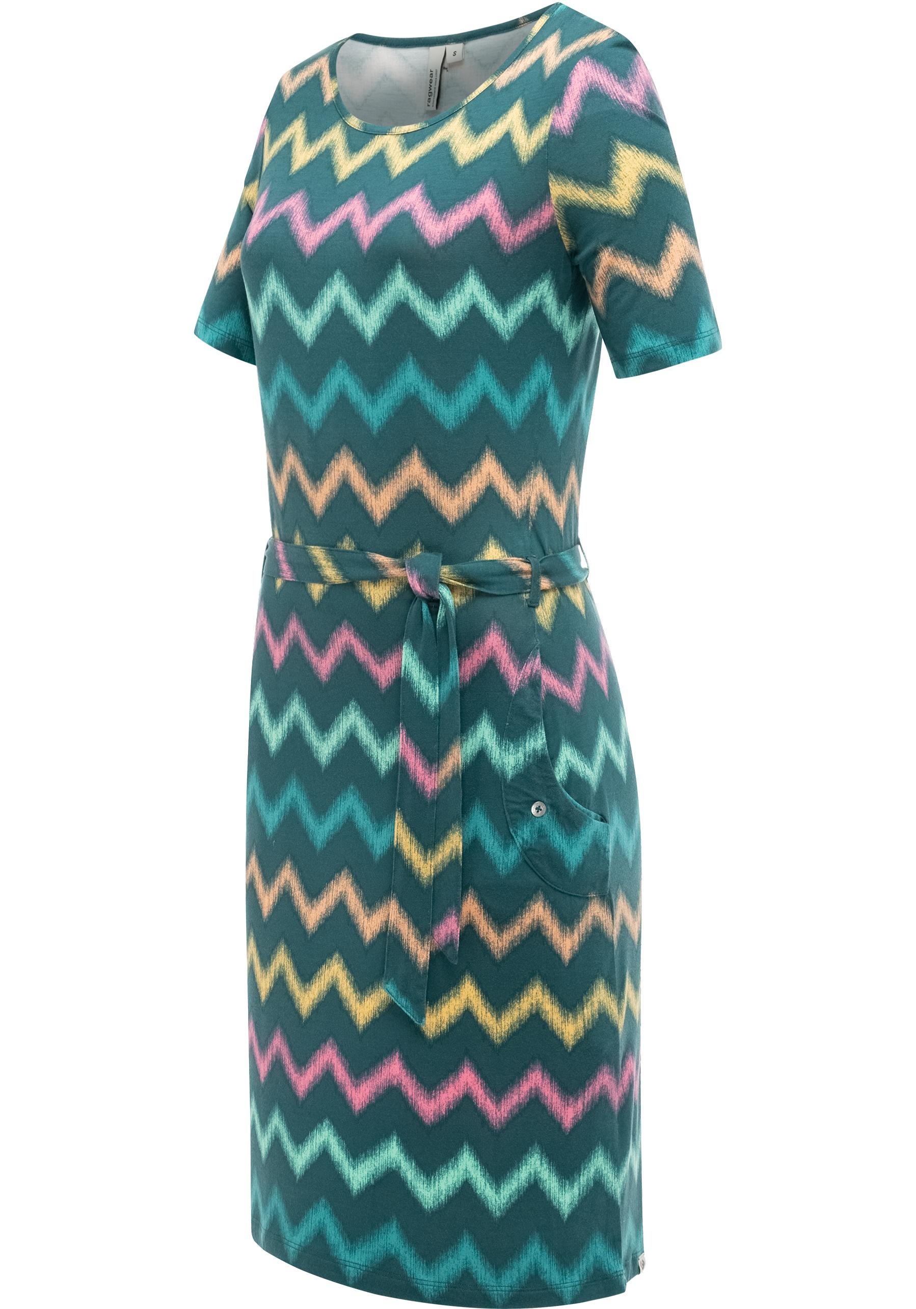 Ragwear Sommerkleid "Taggiana Print YOUMODO" Eingrifftaschen Damen Midiklei günstig online kaufen