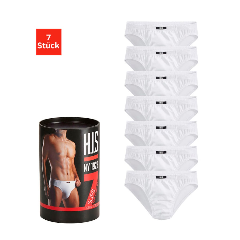 H.I.S Slip »Unterhosen für Herren«, (Packung, 7 St.), aus Baumwoll-Mix