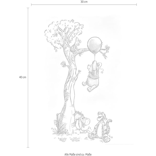 Komar Poster »Winnie Pooh Hang on«, Disney, (1 St.), Kinderzimmer,  Schlafzimmer, Wohnzimmer | BAUR