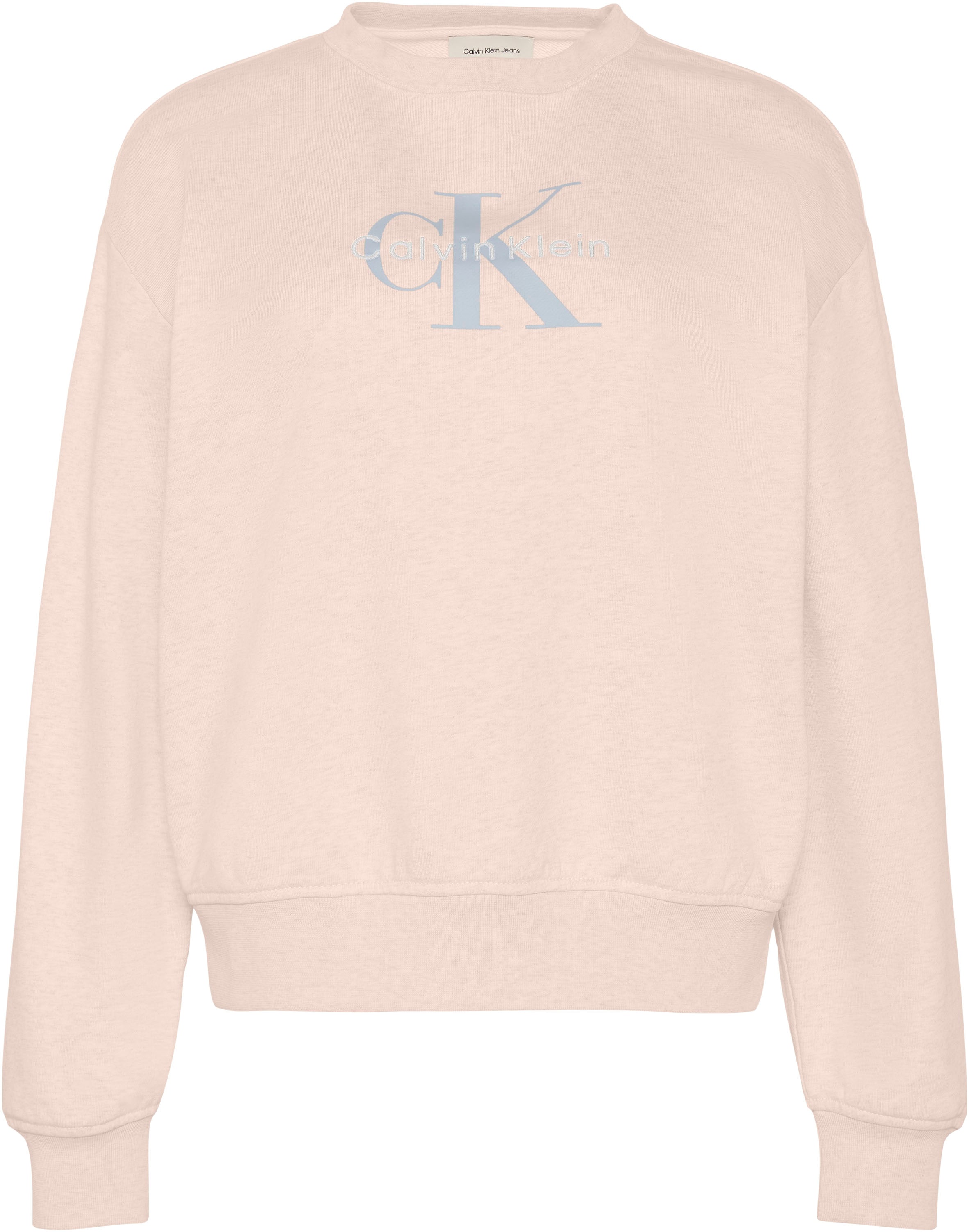 Calvin Klein Jeans Sweatshirt "LS MONOLOGO FRENCH TERRY RLXD CR", Logoschri günstig online kaufen