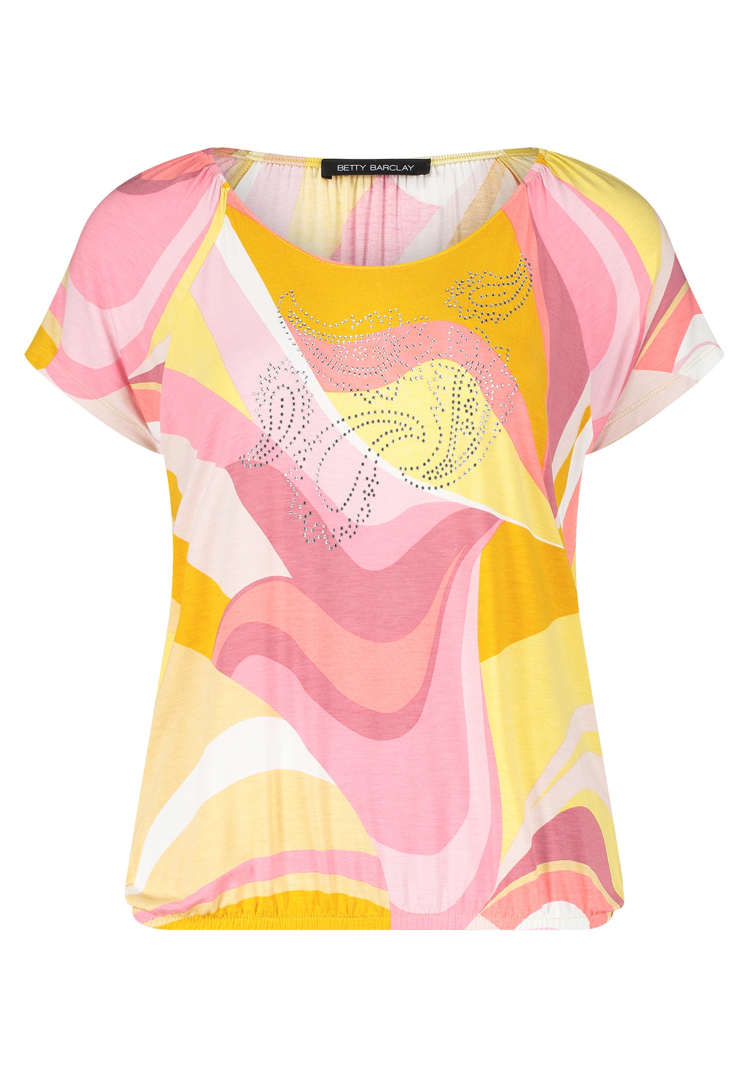 Betty Barclay Kurzarmshirt "Betty Barclay Printshirt mit Gummizug", (1 tlg. günstig online kaufen