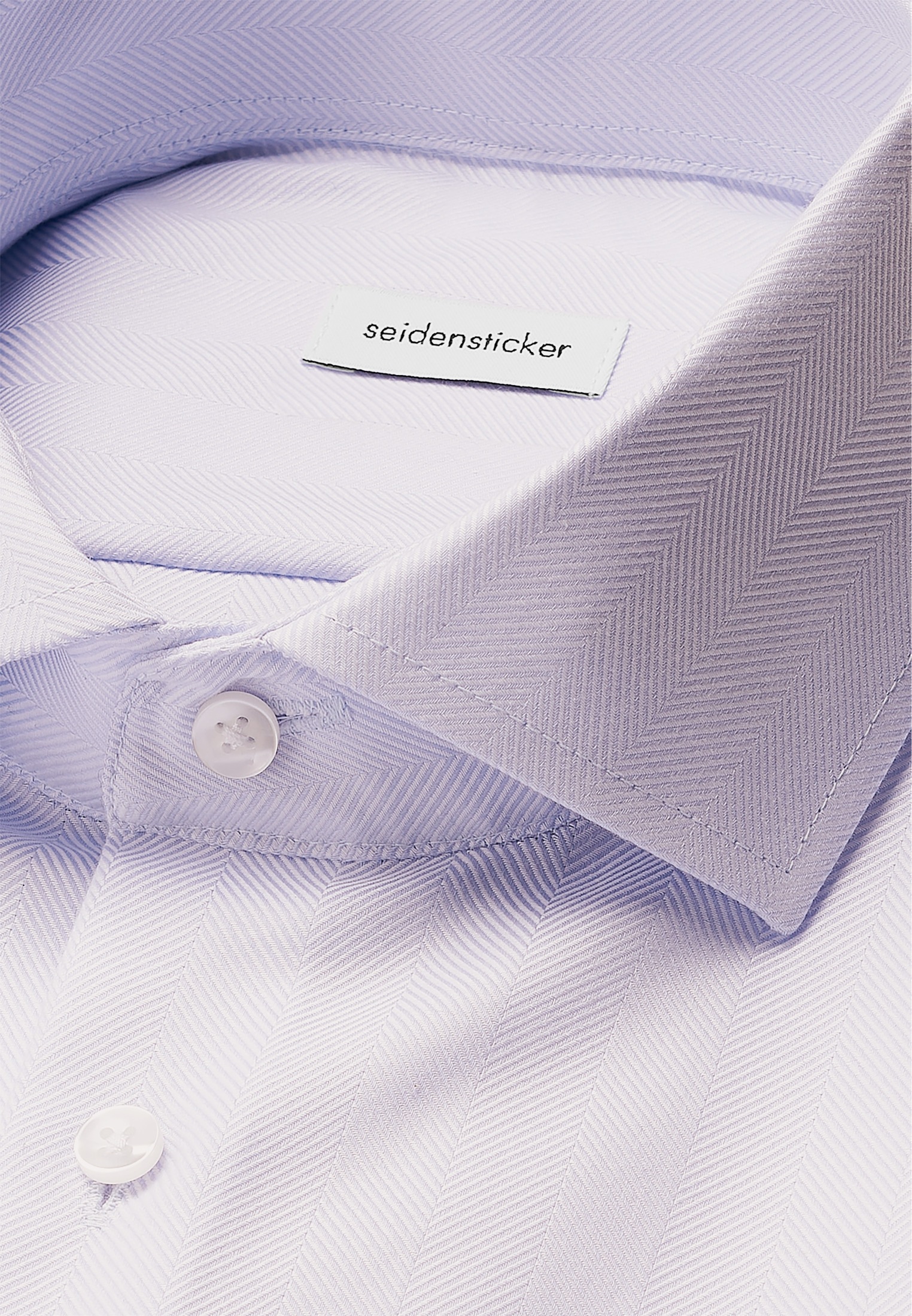 seidensticker Businesshemd »Schwarze Rose« Slim 1/1 Kentkragen Fischgrat