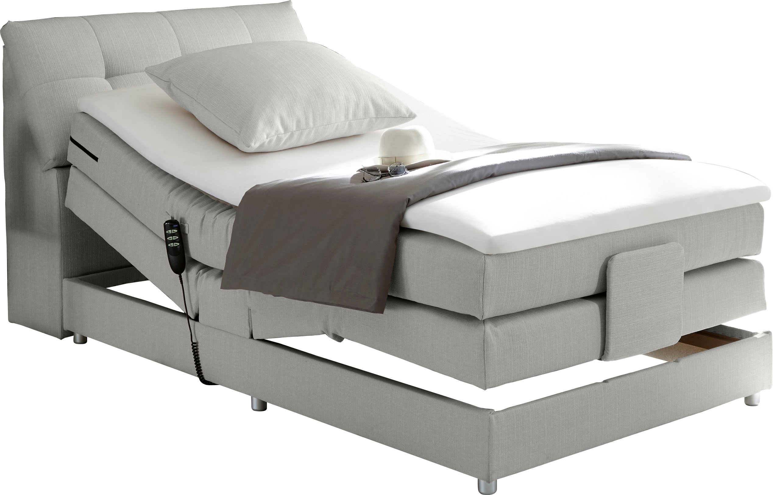 ED EXCITING DESIGN Boxspringbett "Carpino wahlweise in den Breiten 120cm od günstig online kaufen