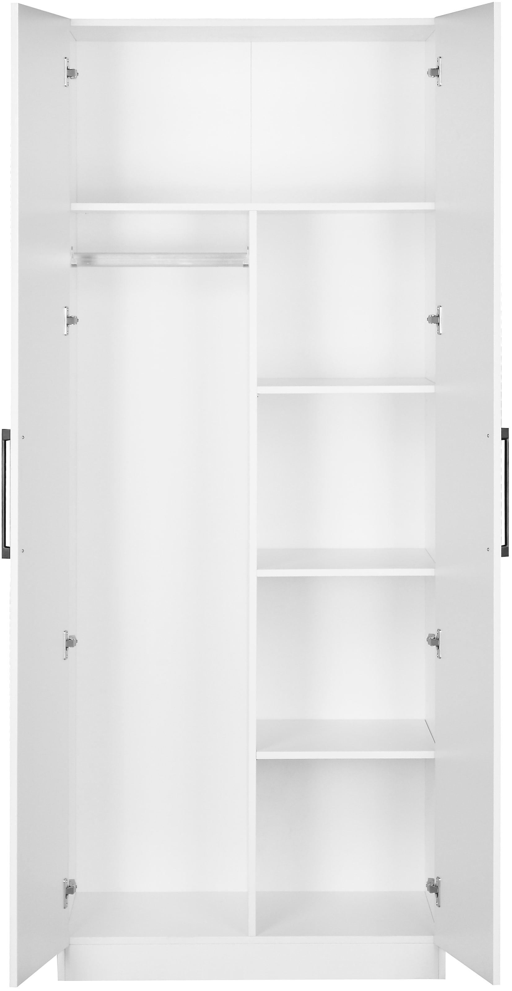 INOSIGN Kleiderschrank »Sylt Schlafzimmerschrank Garderobe Schrank Bestseller hochglanz«, Drehtürenschrank mit perfekter Innenausstattung, Breite 800cm