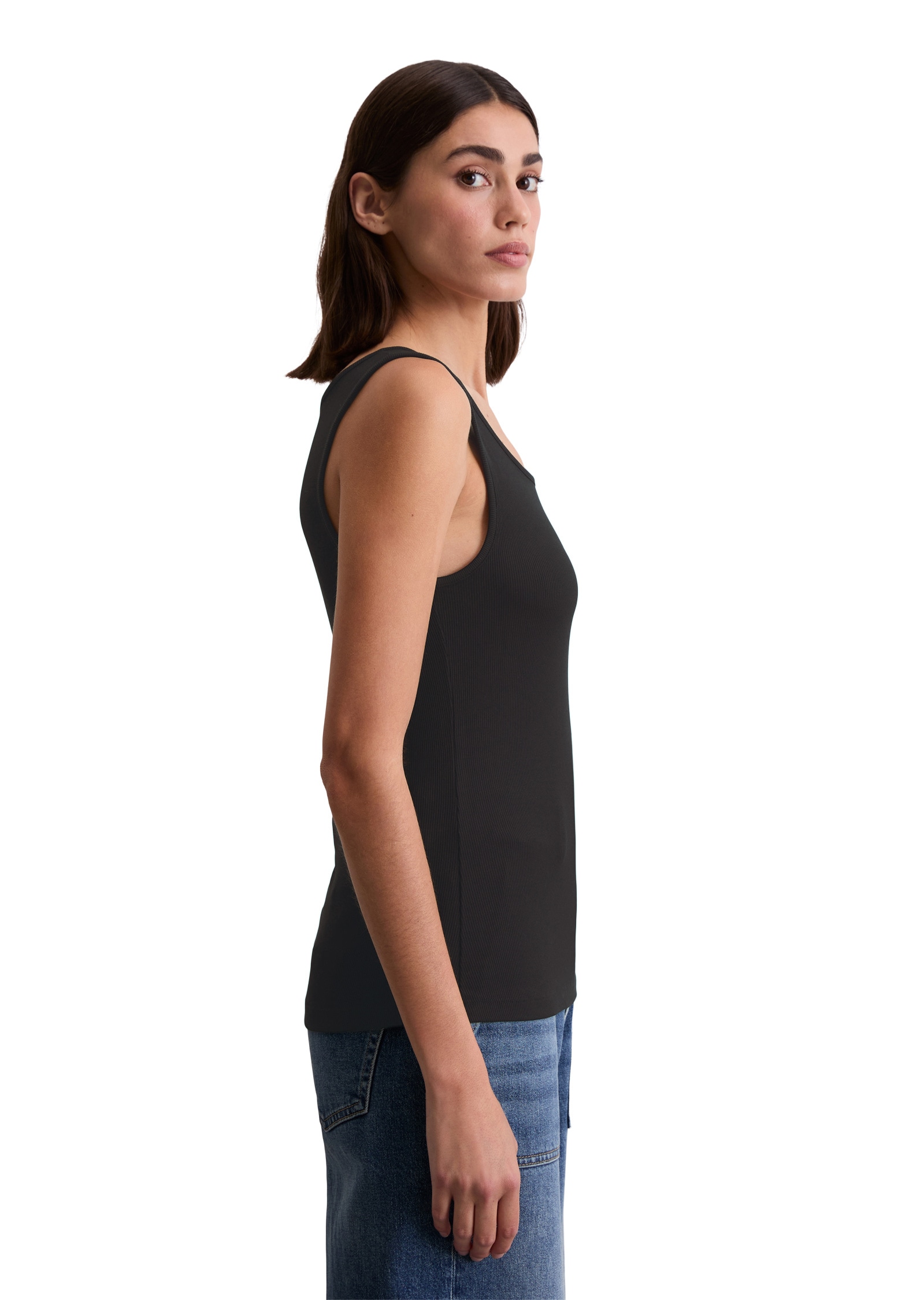 Marc O'Polo T-Shirt »aus softem Rippjersey«