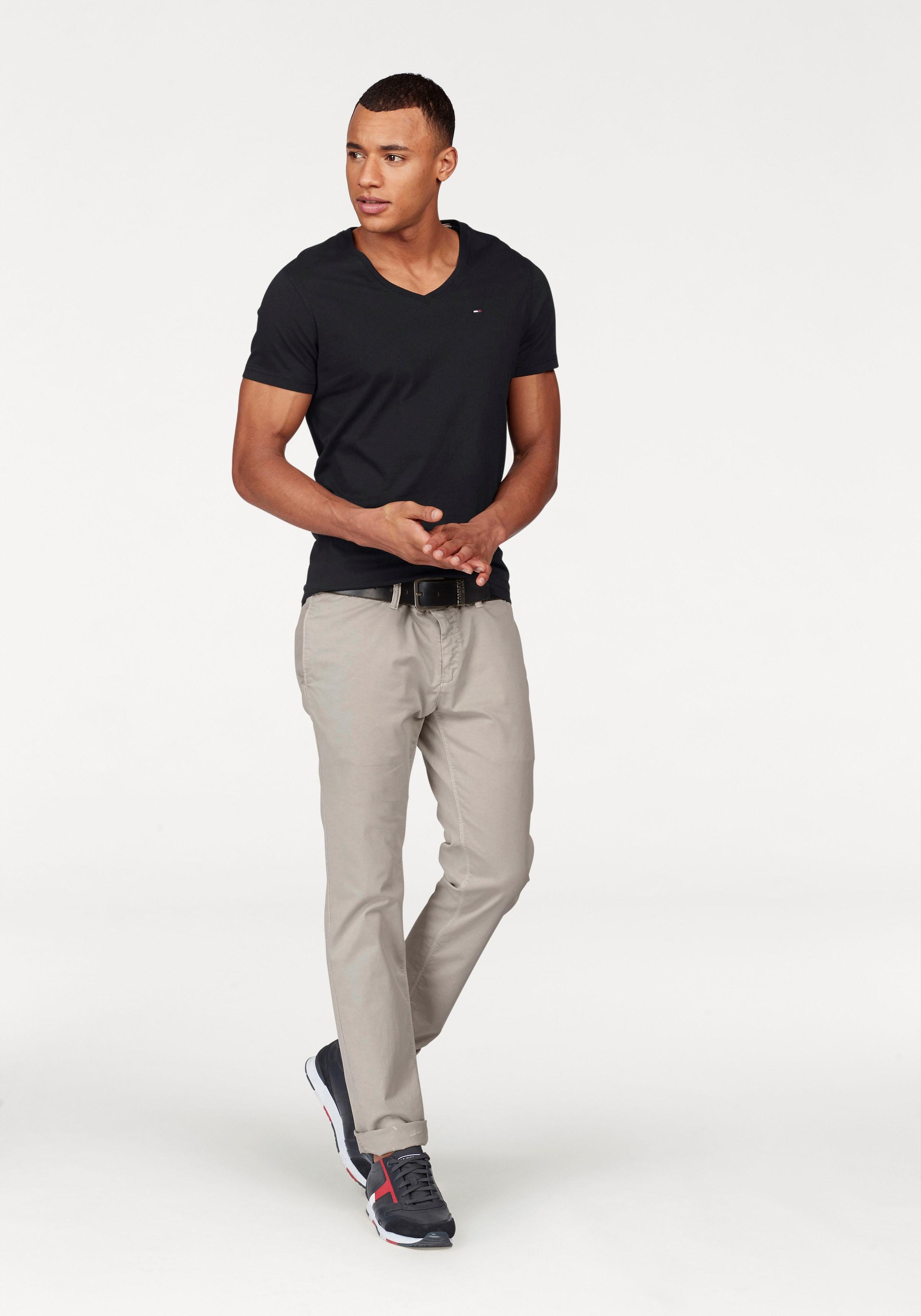 Tommy Jeans Original V-neck T-shirt Black S 6