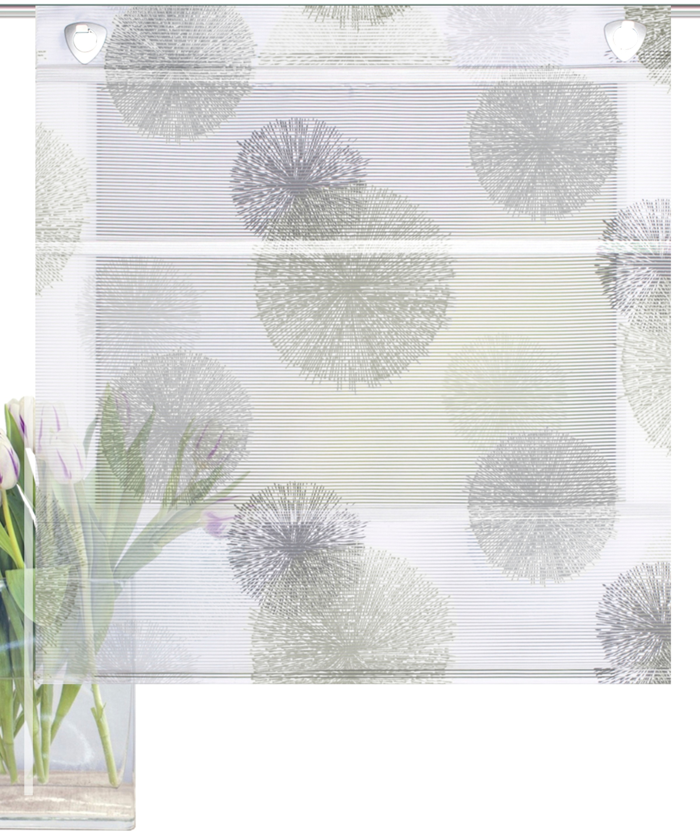 HOME WOHNIDEEN Raffrollo "RAWLINS" mit Ösen ohne Bohren freihängend Magnetr günstig online kaufen