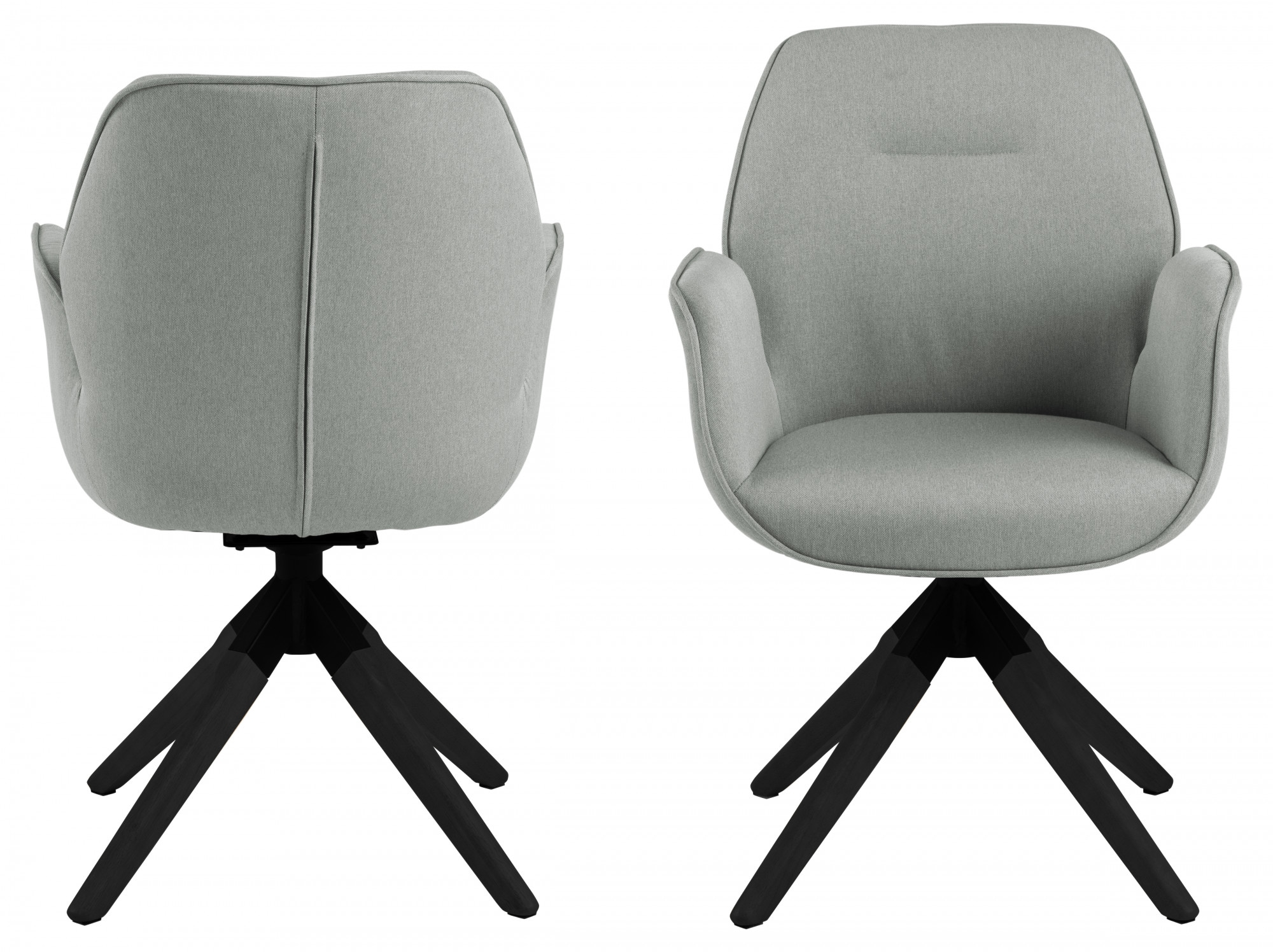 ACTONA GROUP Esszimmerstuhl "Alma" () 1 Stk. Polyester mit eleganten Kedern günstig online kaufen