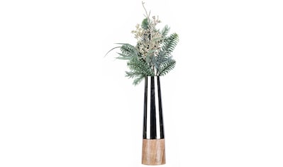 Dekovase »Weihnachtsdeko«, (Set, 2 St., 1 Vase, 1 Bouquet), mit hübschem...