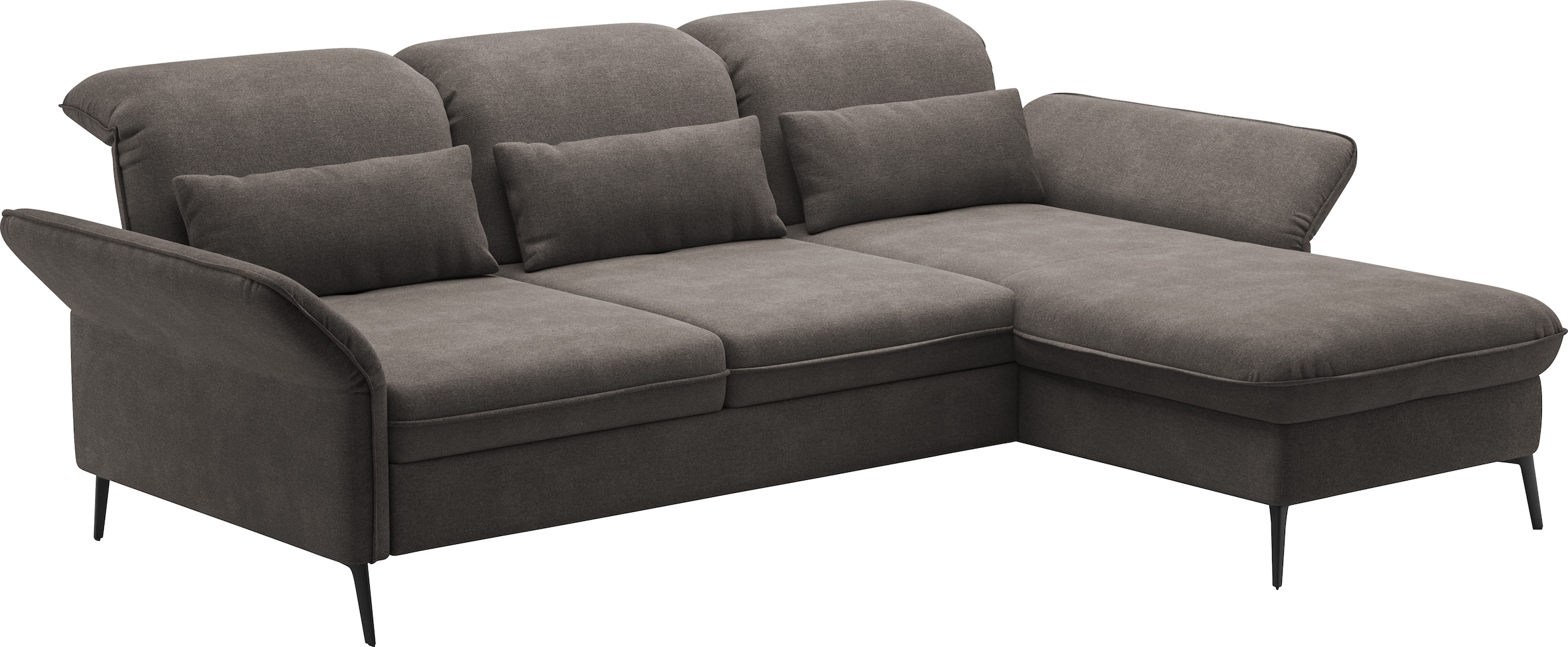 sit&more Ecksofa »Emely«, mit Sitztiefenverstellung optional mit Bettfunktion und Bettkasten