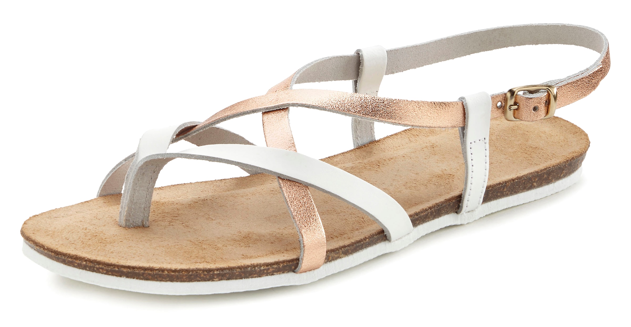 Vivance Zehentrenner, Sandale, Sandalette, Sommerschuh aus hochwertigem Leder