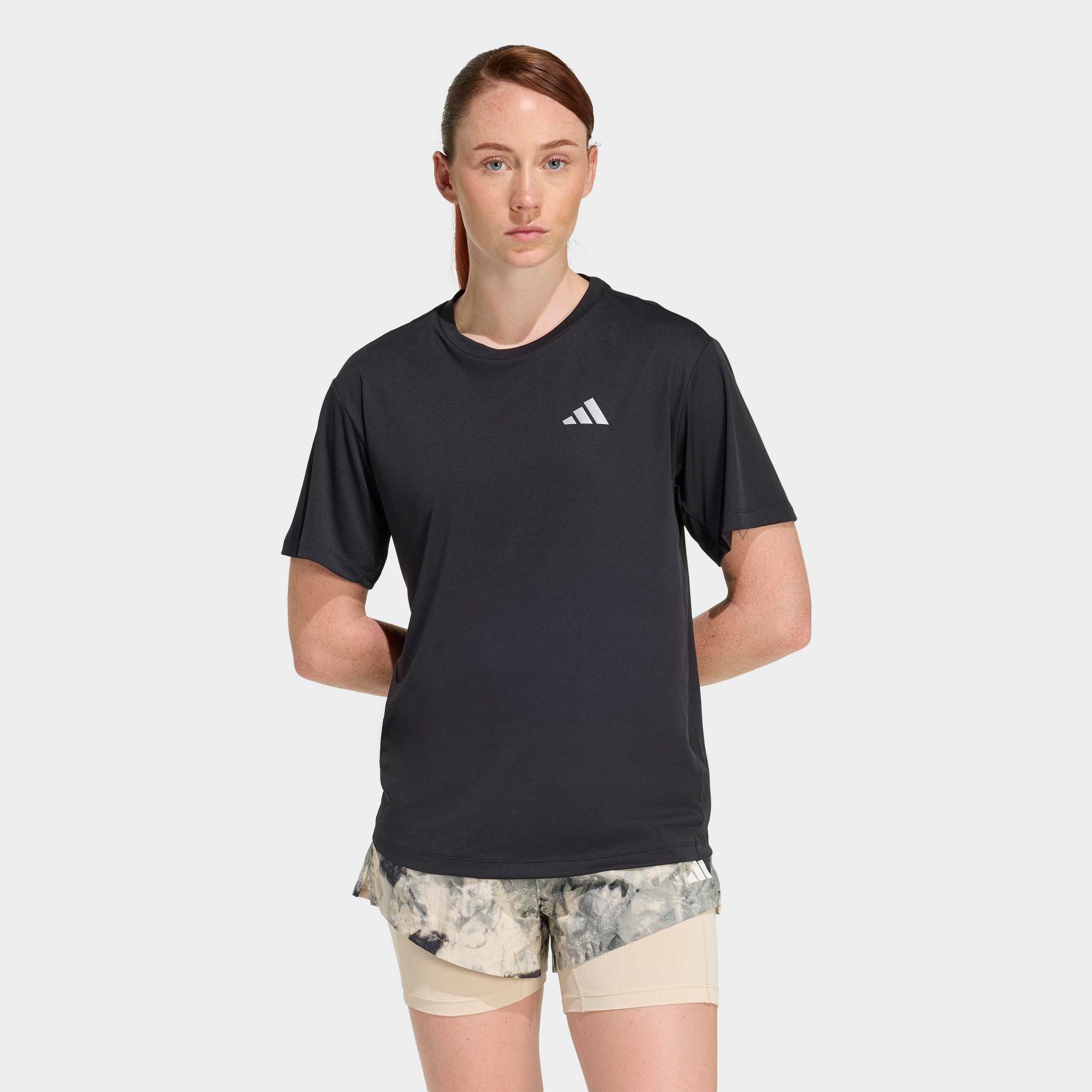 Damen Laufshirt "ADI365 RUNNING ESSENTIALS", schwarz, Gr. L, ADIDAS PERFORMANCE, Obermaterial: 100% Polyester, Shirts, mit climacool Technologie,