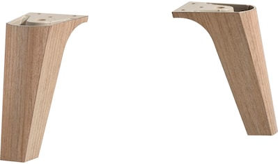 Möbelfuß »Quickset Fuß-Set, 2er Set Möbelfüße in Holzoptik, 12 cm hoch«, (2 St.)