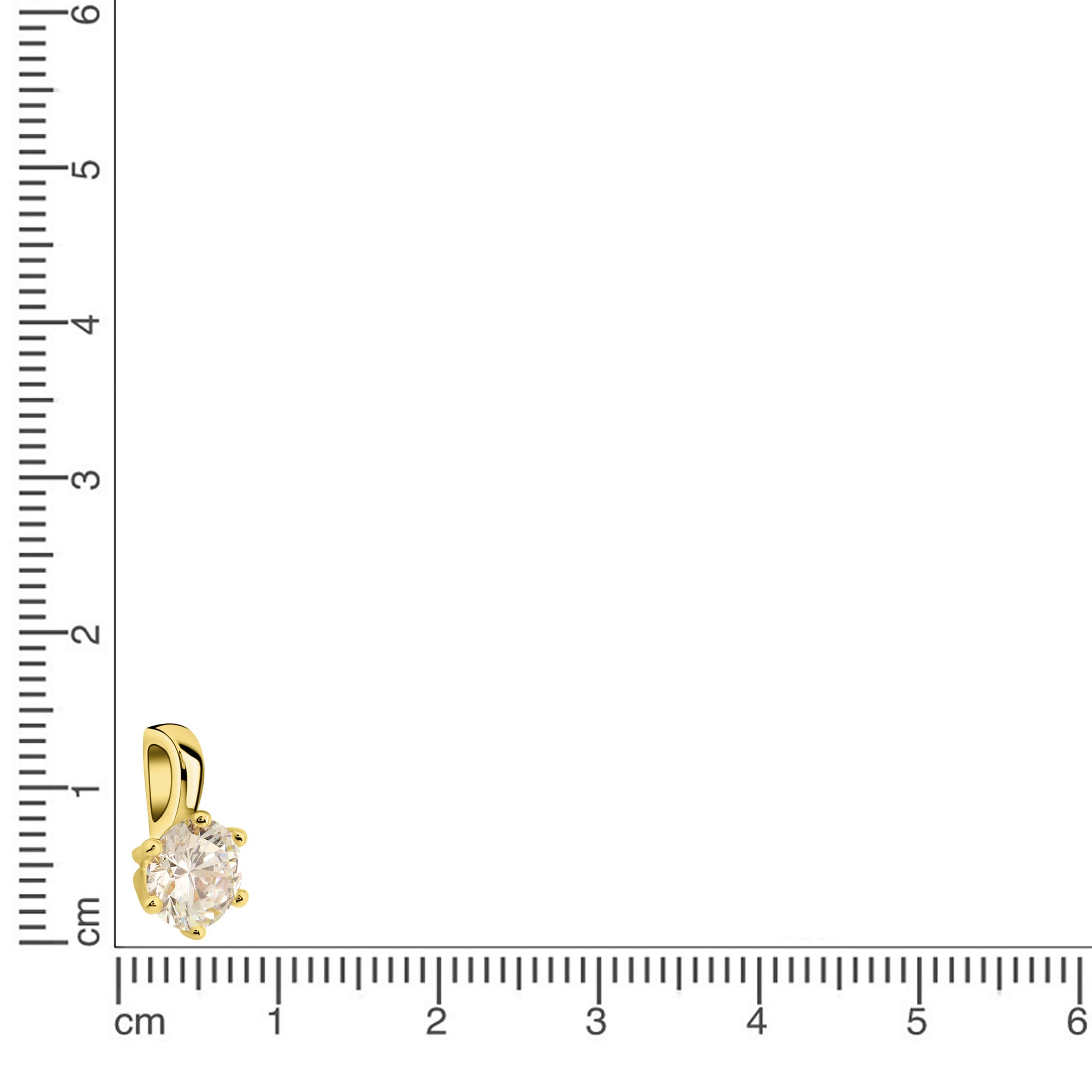 Firetti Kettenanhänger »Schmuck Geschenk Gold 375 Halsschmuck Anhänger Solitär«, mit Zirkonia (synth.)