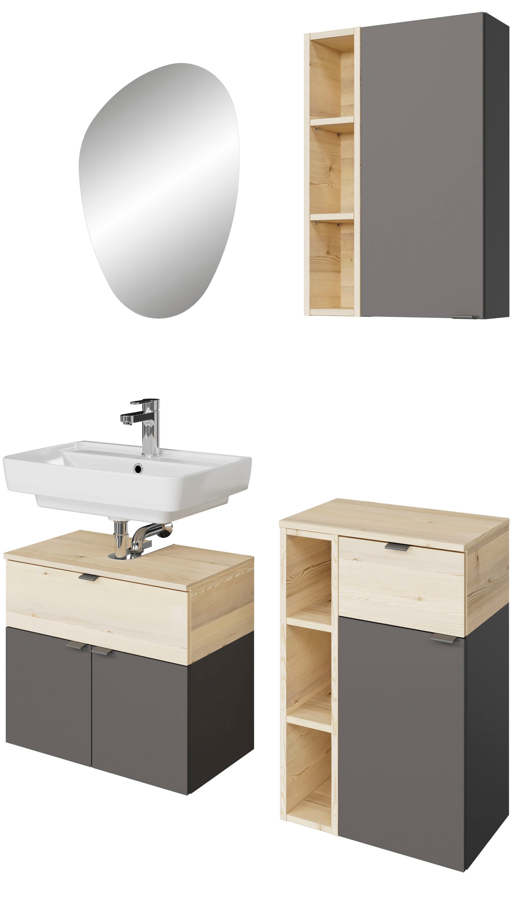 Saphir Badmöbel-Set "Quickset 394" Komplett-Set, 4 Stk. tlg. günstig online kaufen