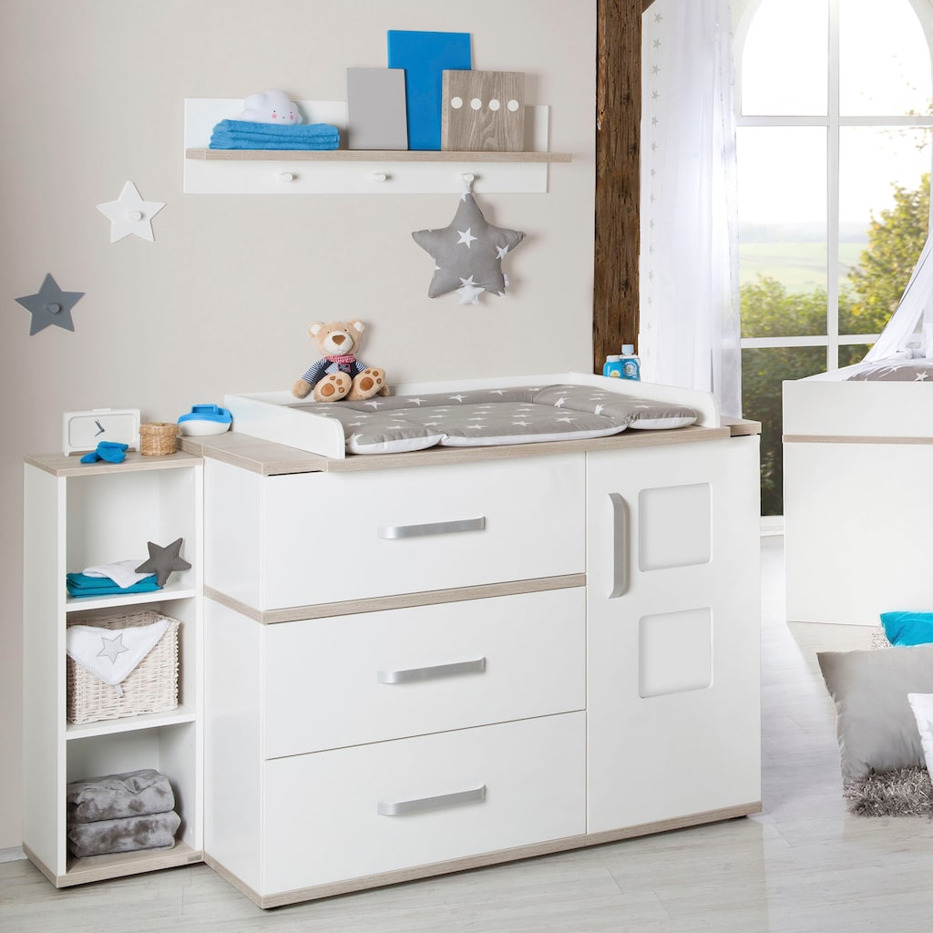 roba® Babyzimmer-Komplettset »Moritz«, (Set, 3 St., Kinderbett, Wickelkommode, Kleiderschrank)