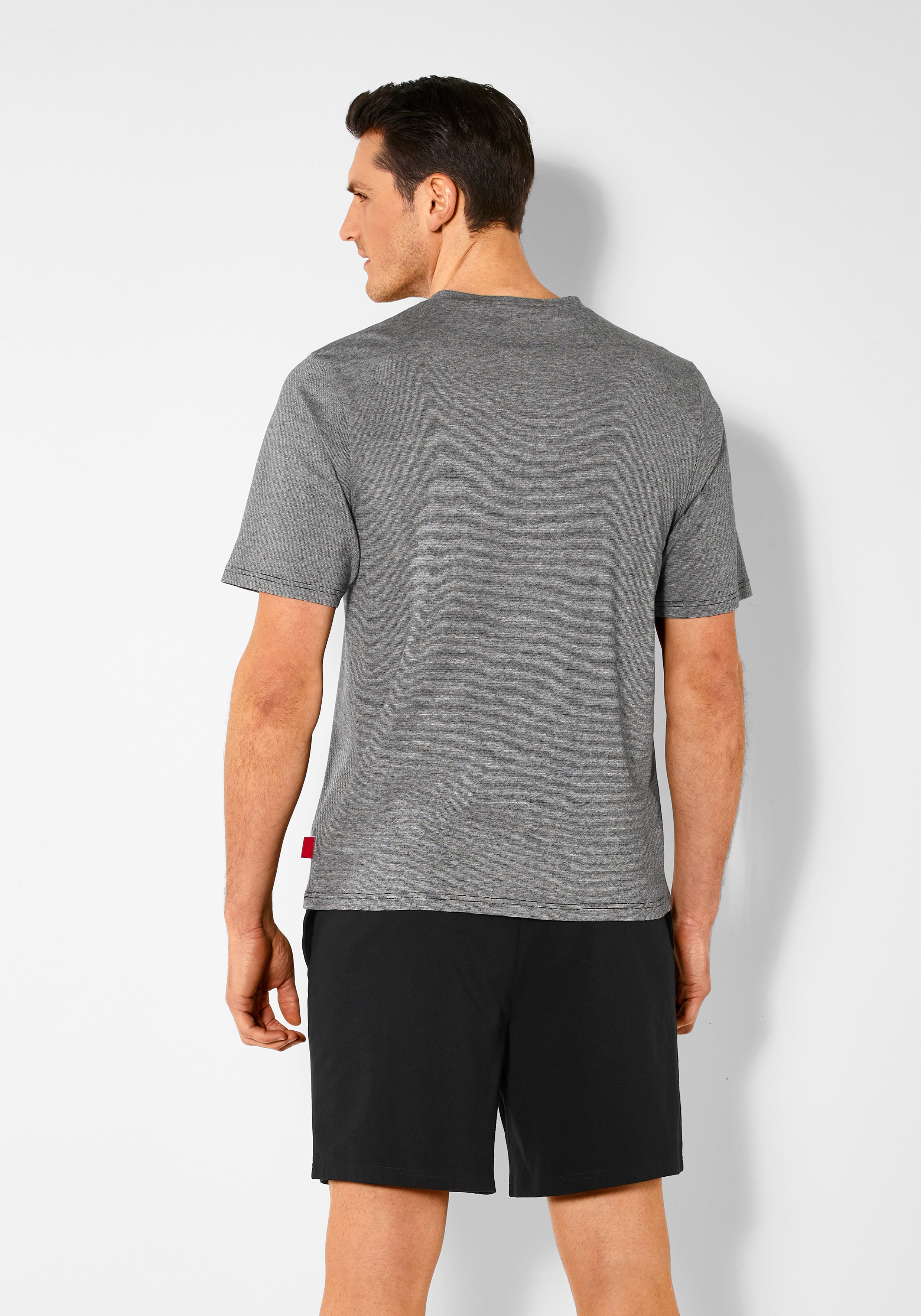 Thumbnail - s.Oliver Pyjama 1 Stück, 2 tlg. Schlafanzug in Melange-Optik mit Knopfleiste