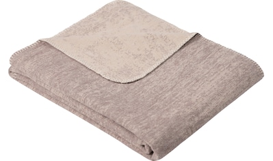 IBENA Wolldecke »Jacquard Decke Rom«, nachhaltig aus Bio-Baumwolle, Kuscheldecke kaufen