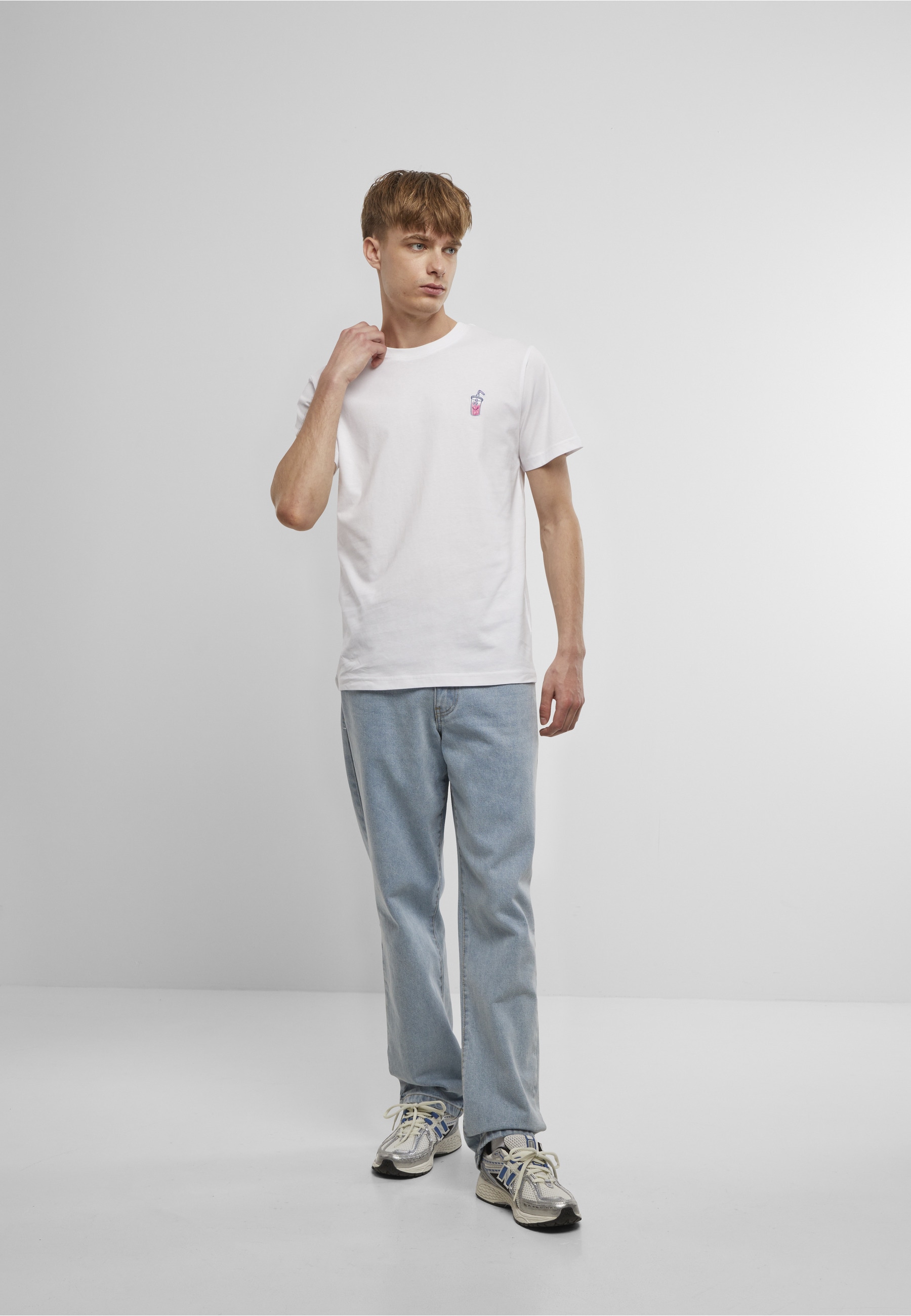 MisterTee T-Shirt »MisterTee Herren Good Vibes Drink Tee EMB« 1 Stk.