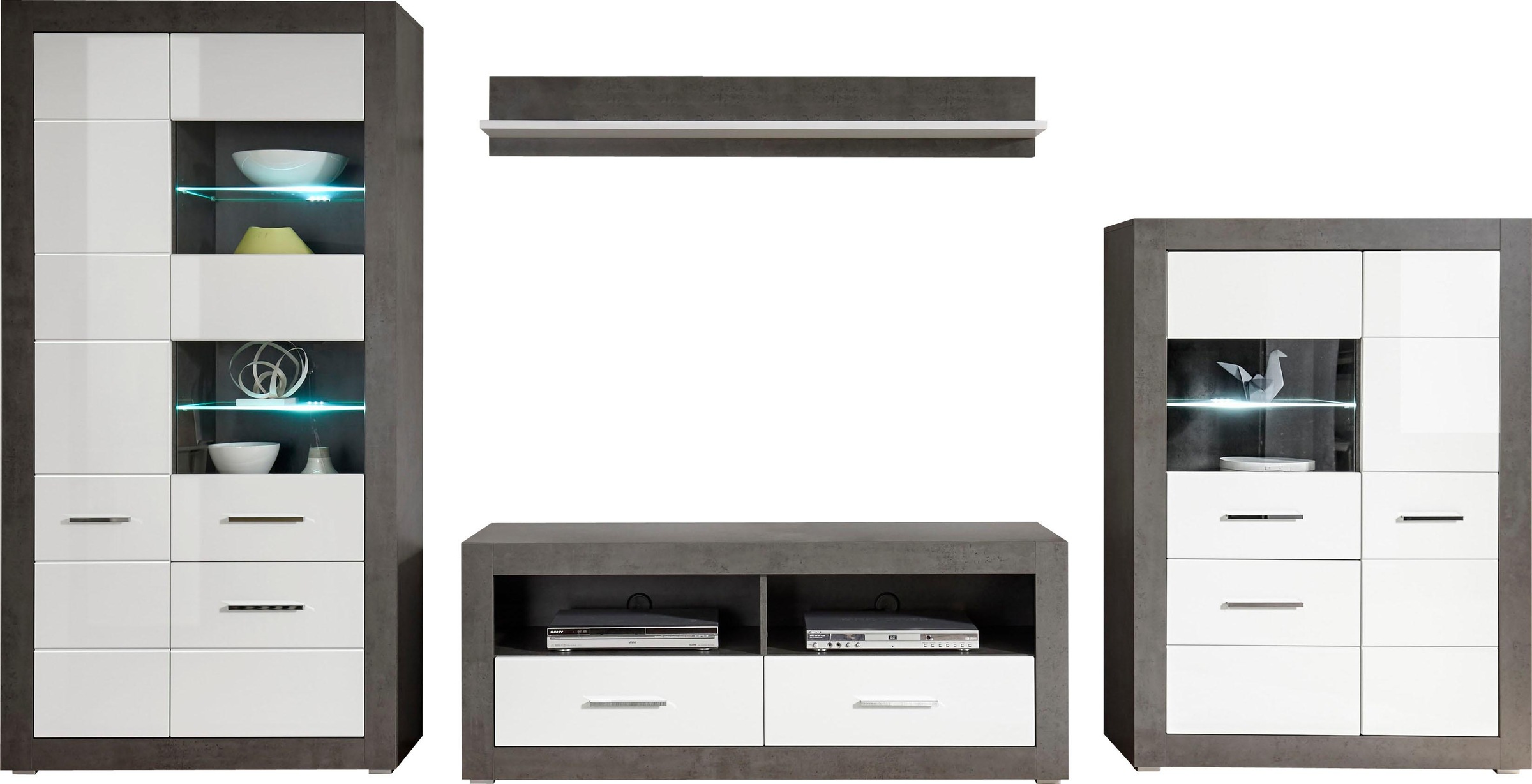 Home affaire Wohnwand "Etero" Set, 4 Stk. tlg. günstig online kaufen