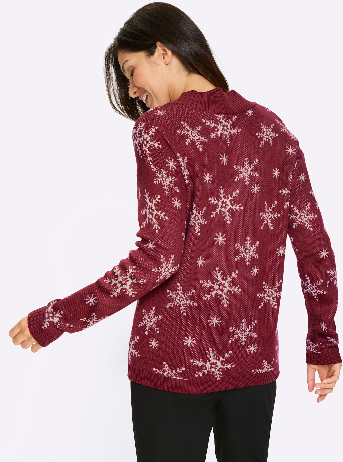 Thumbnail - Classic Basics Jacquardpullover "Langarm-Pullover"