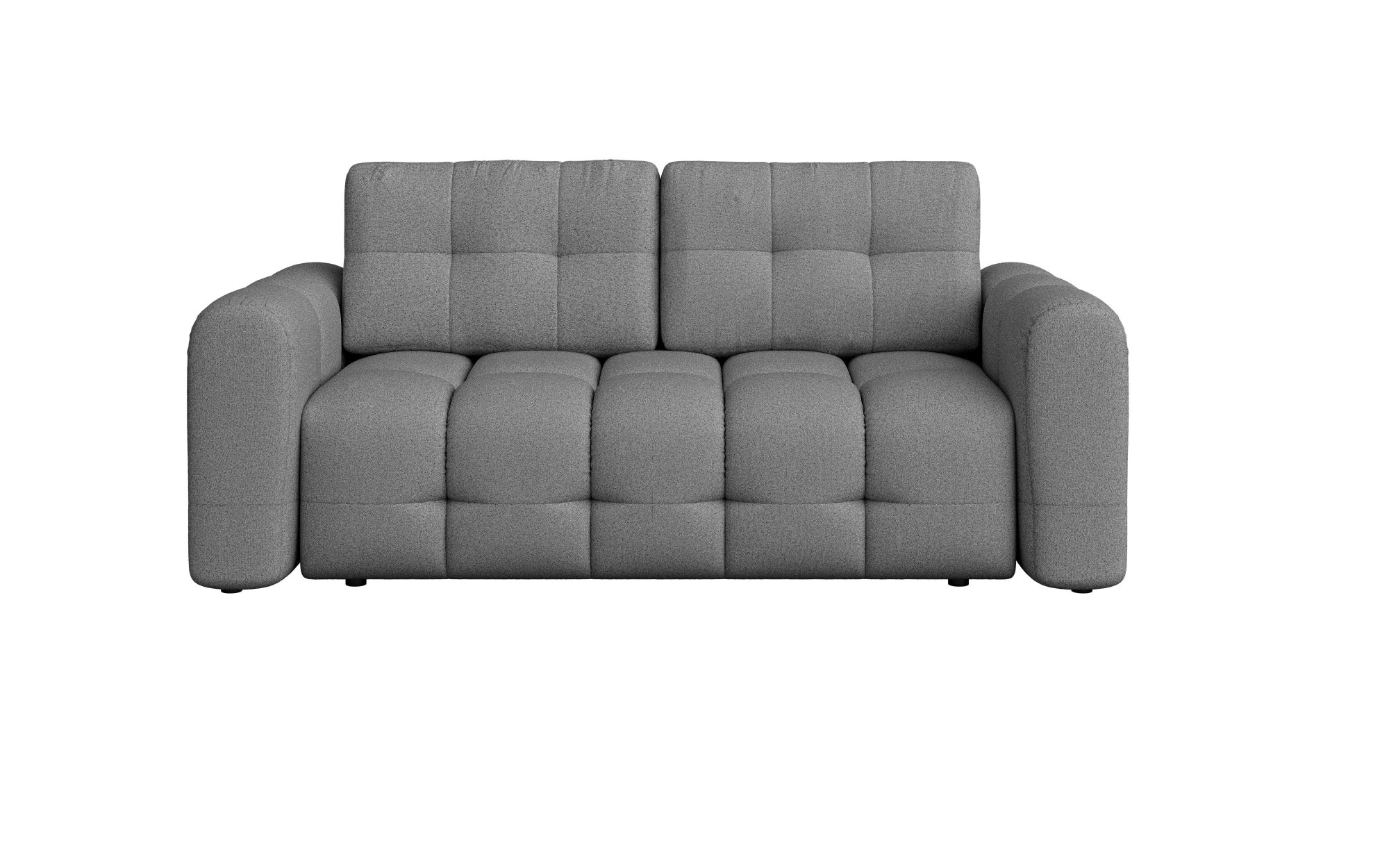 INOSIGN 2-Sitzer »Manilla, trendige Steppung, 2 Rückenkissen, B/T/H 195/107/91 cm«, mit Wellenunterfederung, in verschiedenen Materialien und Farben