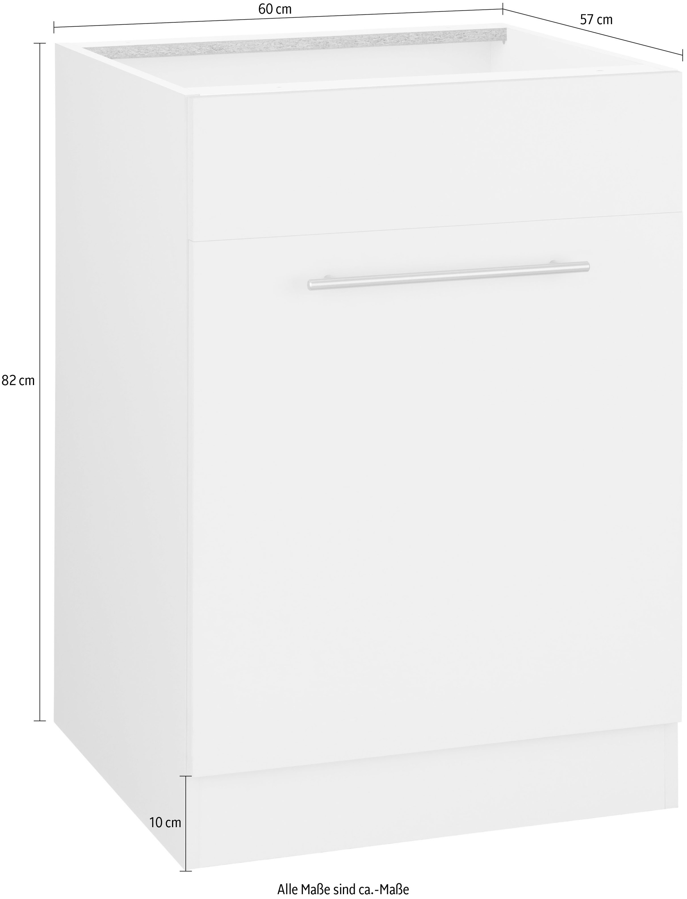 wiho Küchen Spülenschrank »Unna«, 60 cm breit, ohne Arbeitsplatte
