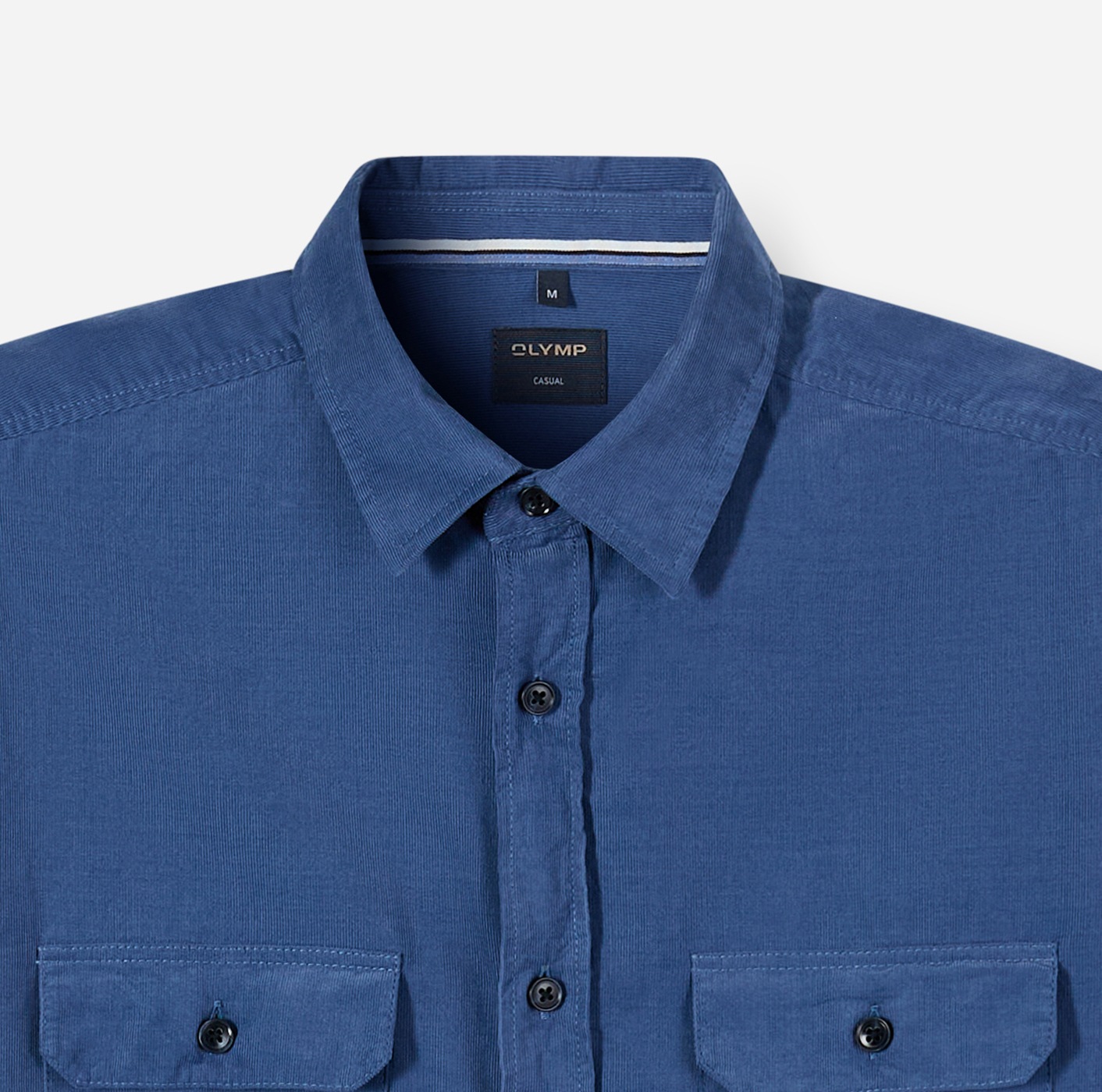 Thumbnail - OLYMP Langarmhemd Feincord, Businesshemd, Kentkragen, regular fit