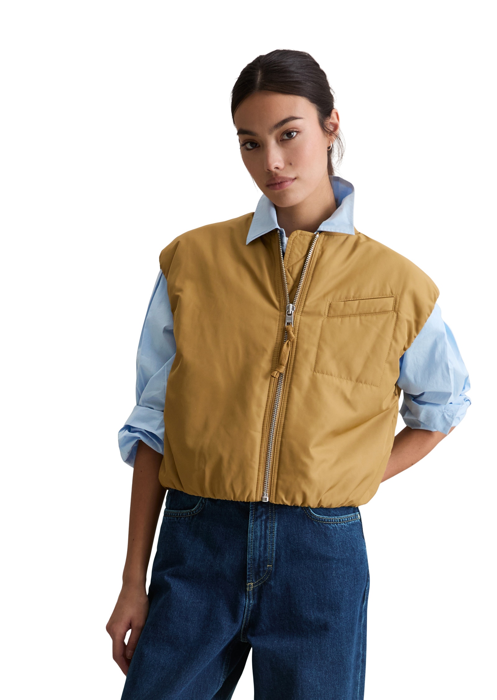 Marc OPolo DENIM Steppweste "aus recyceltem Polyester" günstig online kaufen