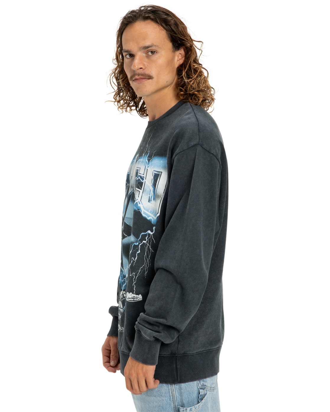 DC Shoes Skull Shock Sweatshirt Black Size XS 3