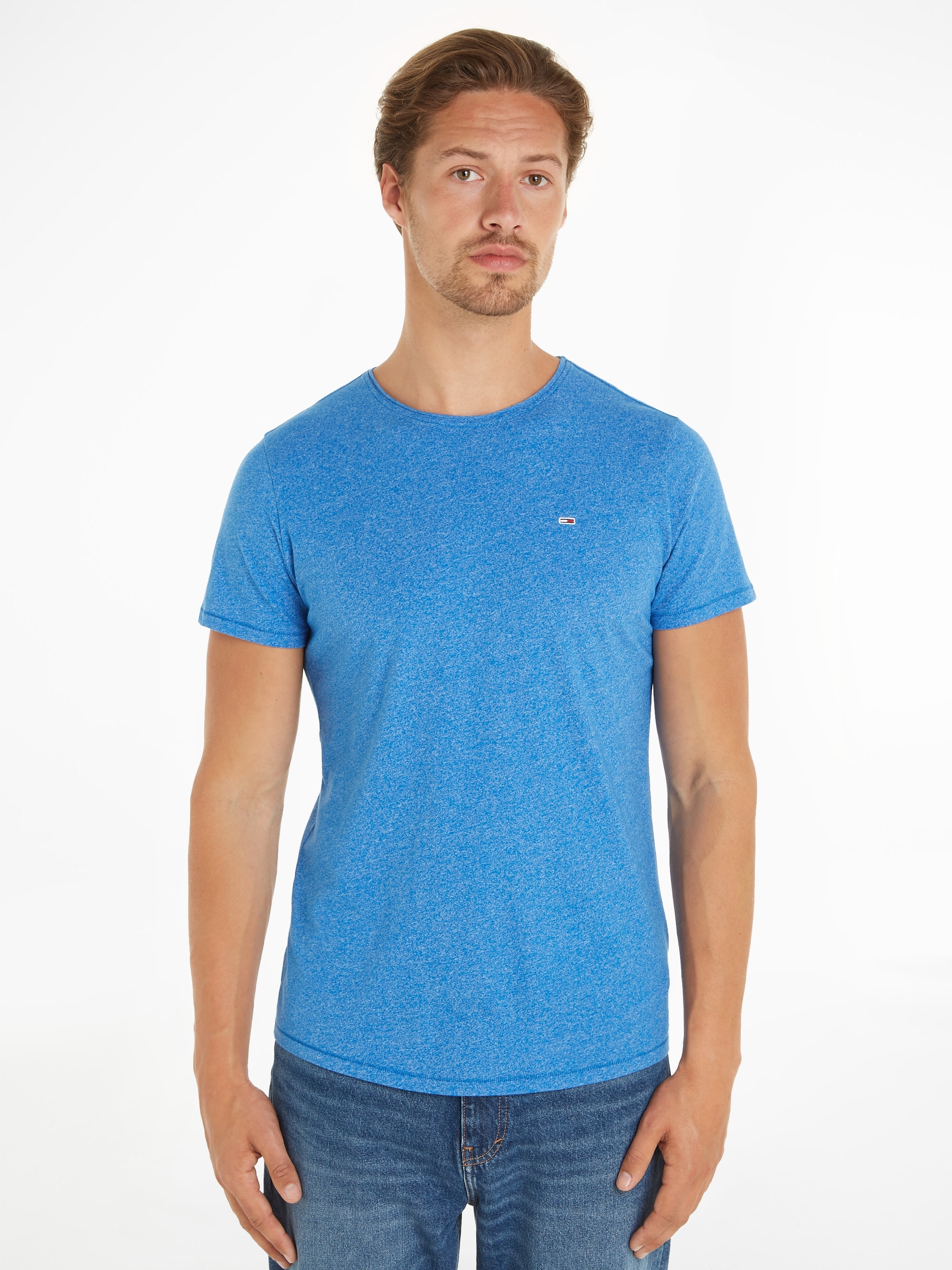 NECK«, BAUR JASPE C SLIM | kaufen Tommy »TJM ▷ mit Jeans Markenlabel T-Shirt