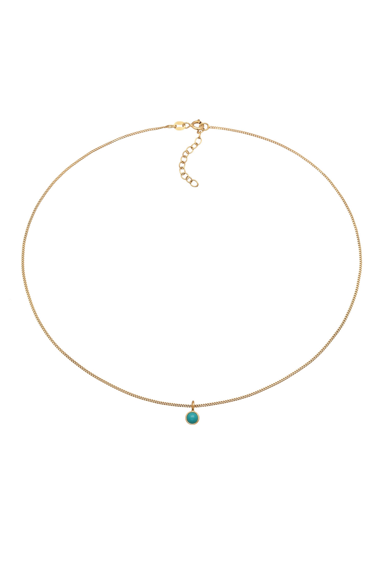 Elli Choker »Halskette Choker Solitär Howlith Türkis 925 Silber«