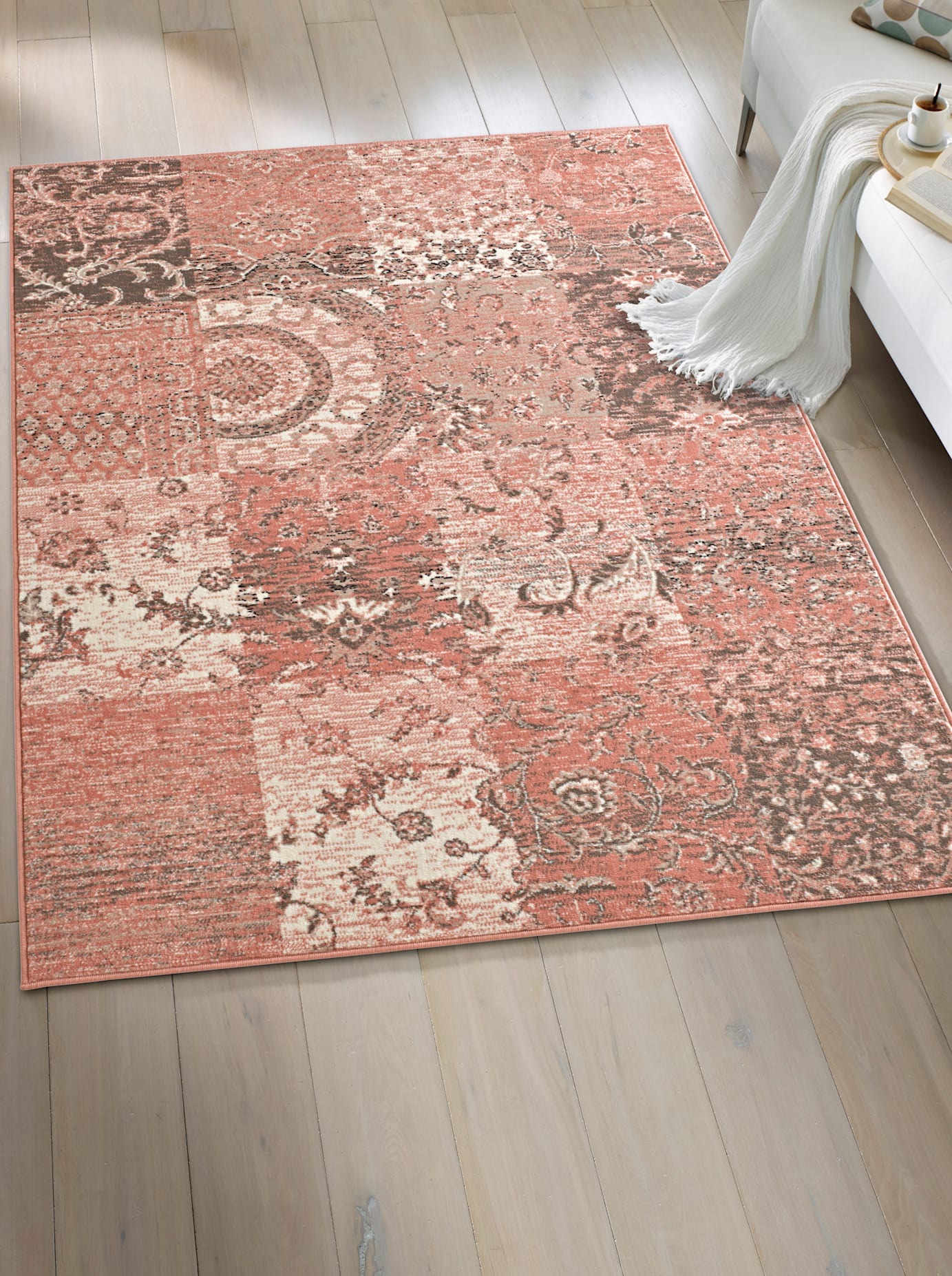 Teppich HEINE HOME Gr. 5, rosa (rosé), B:190cm H:7mm L:280cm, Kunstfaser, Polypropylen, Teppiche, Teppich 2