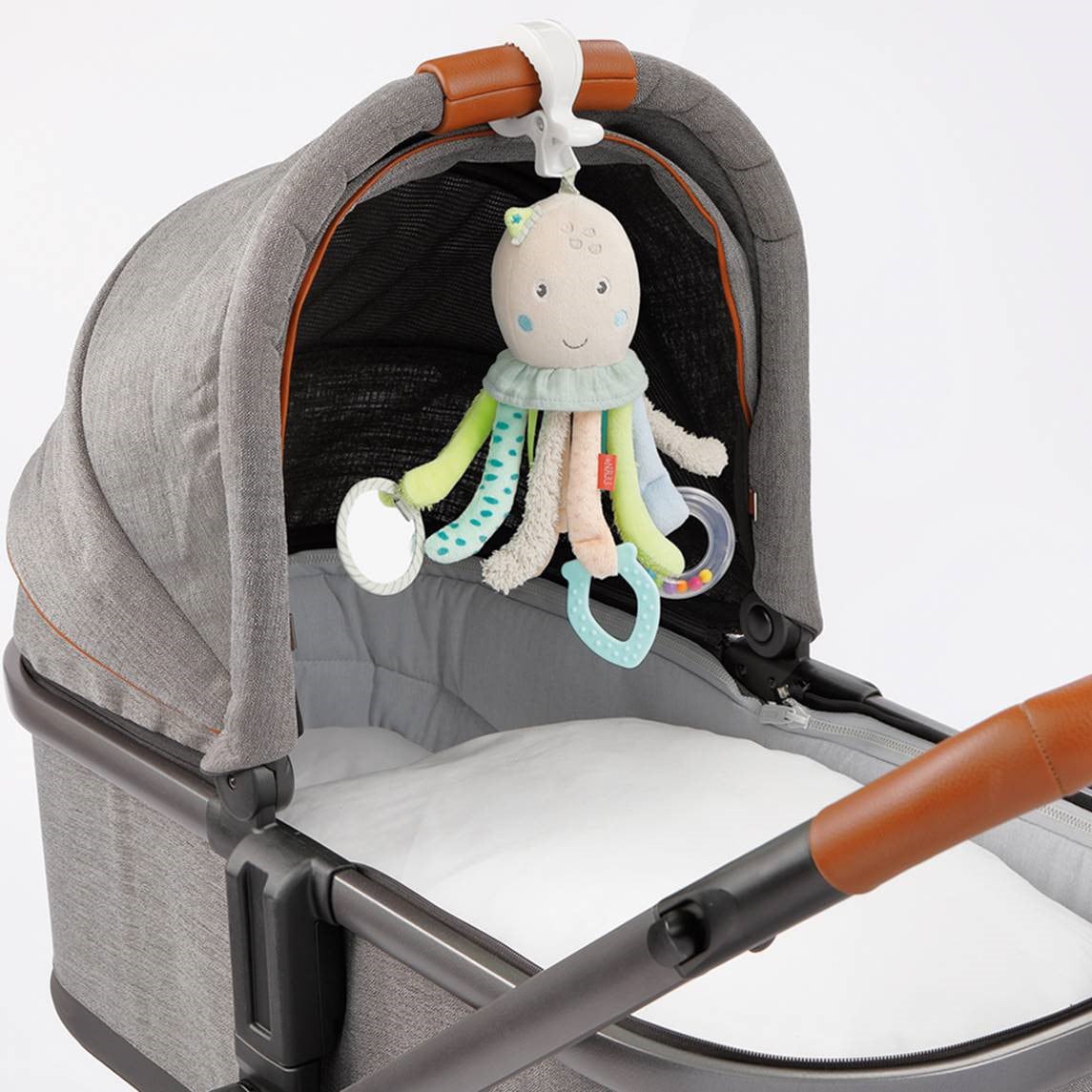 Babyschale Bett an BAUR | »Activity-Oktopus«, Befestigung Fehn Greifspielzeug zur Kinderwagen, oder