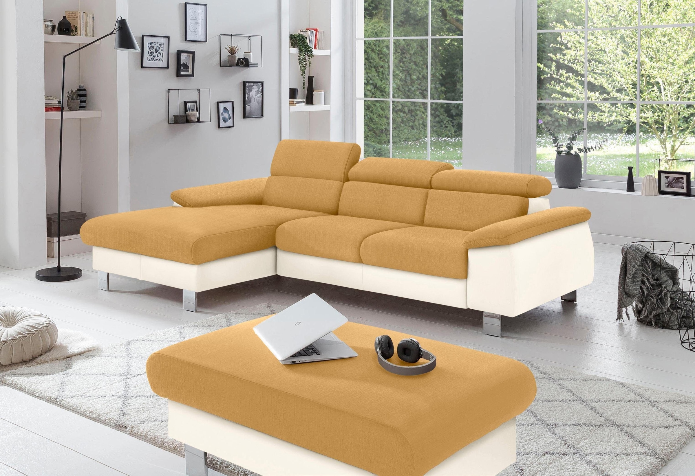 COTTA Polstergarnitur "Komaris L-Form", (Set), Set bestehend aus: Ecksofa m günstig online kaufen