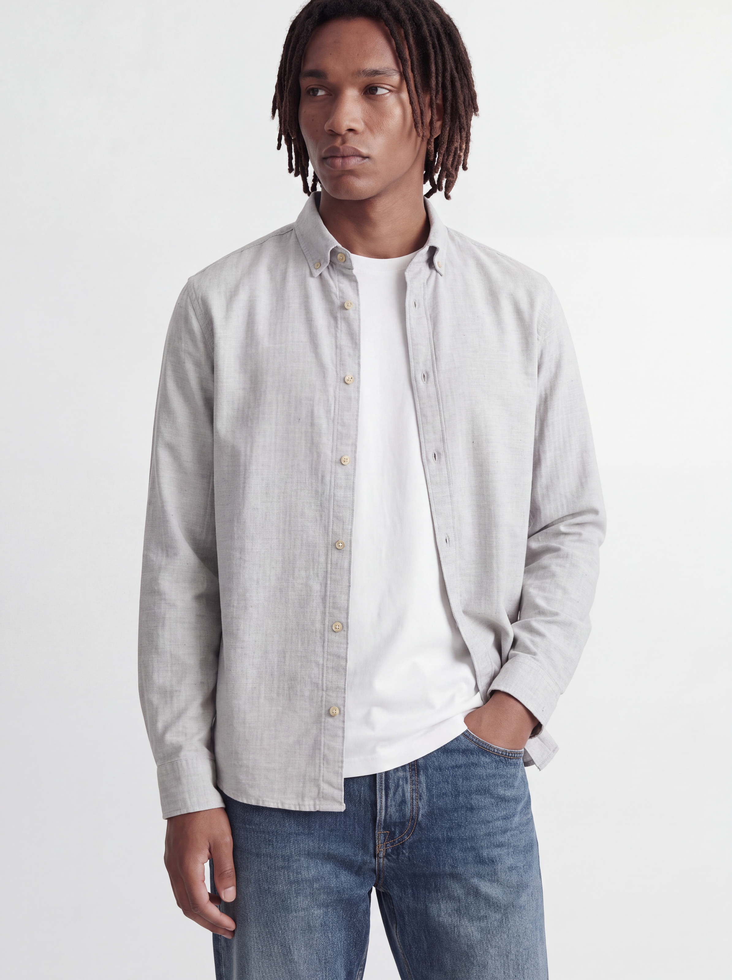 Jack & Jones Langarmhemd »JPRBLUHARVEY TWILL SOLID L/S SHIRT SN« Baumwolle, regular fit