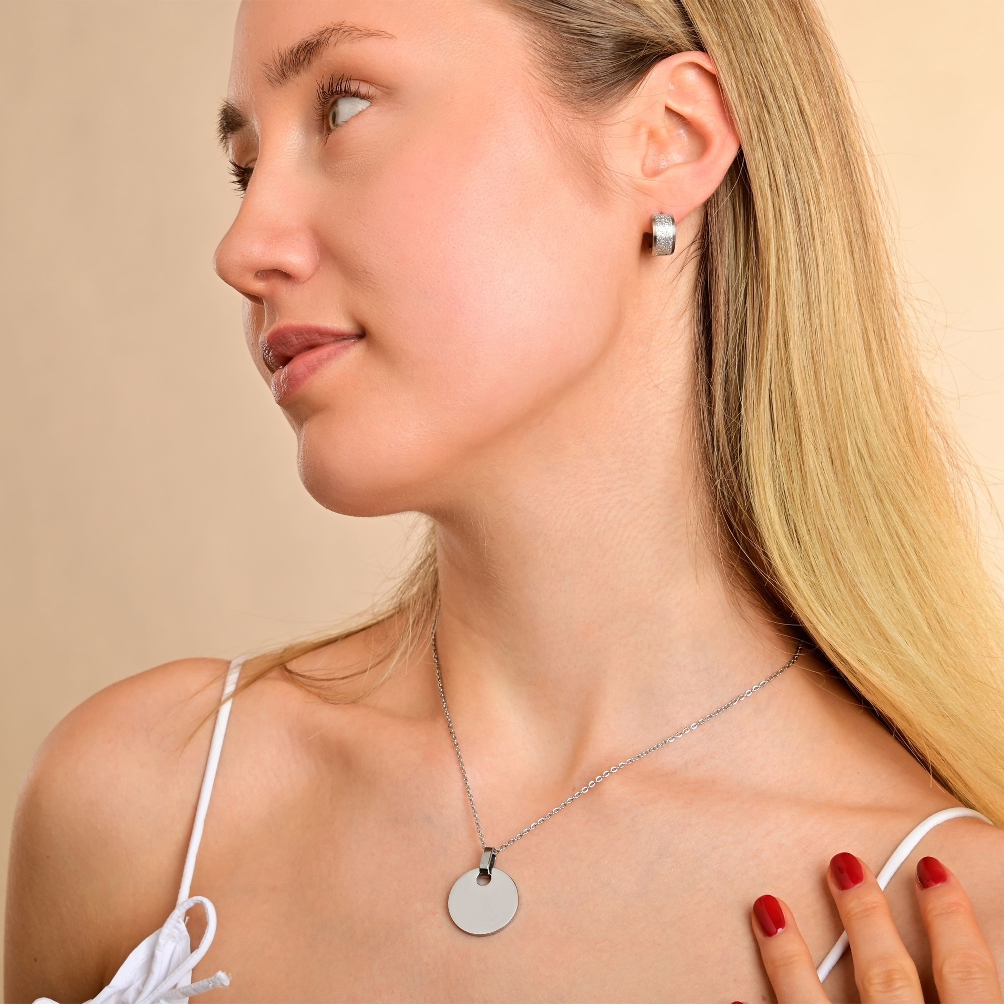 Adelia´s Klappcreolen "Damen Ohrringe – Klappcreole aus Edelstahl" Zum Vers günstig online kaufen