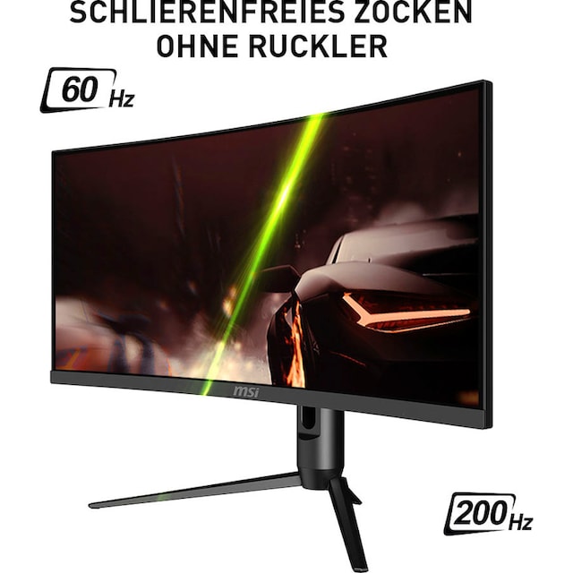 MSI Curved-Gaming-Monitor »Optix MAG301CR2«, 76 cm/30 Zoll, 2560 x 1080 px,  WFHD, 1 ms Reaktionszeit, 200 Hz, höhenverstellbar, 3 Jahre  Herstellergarantie | BAUR