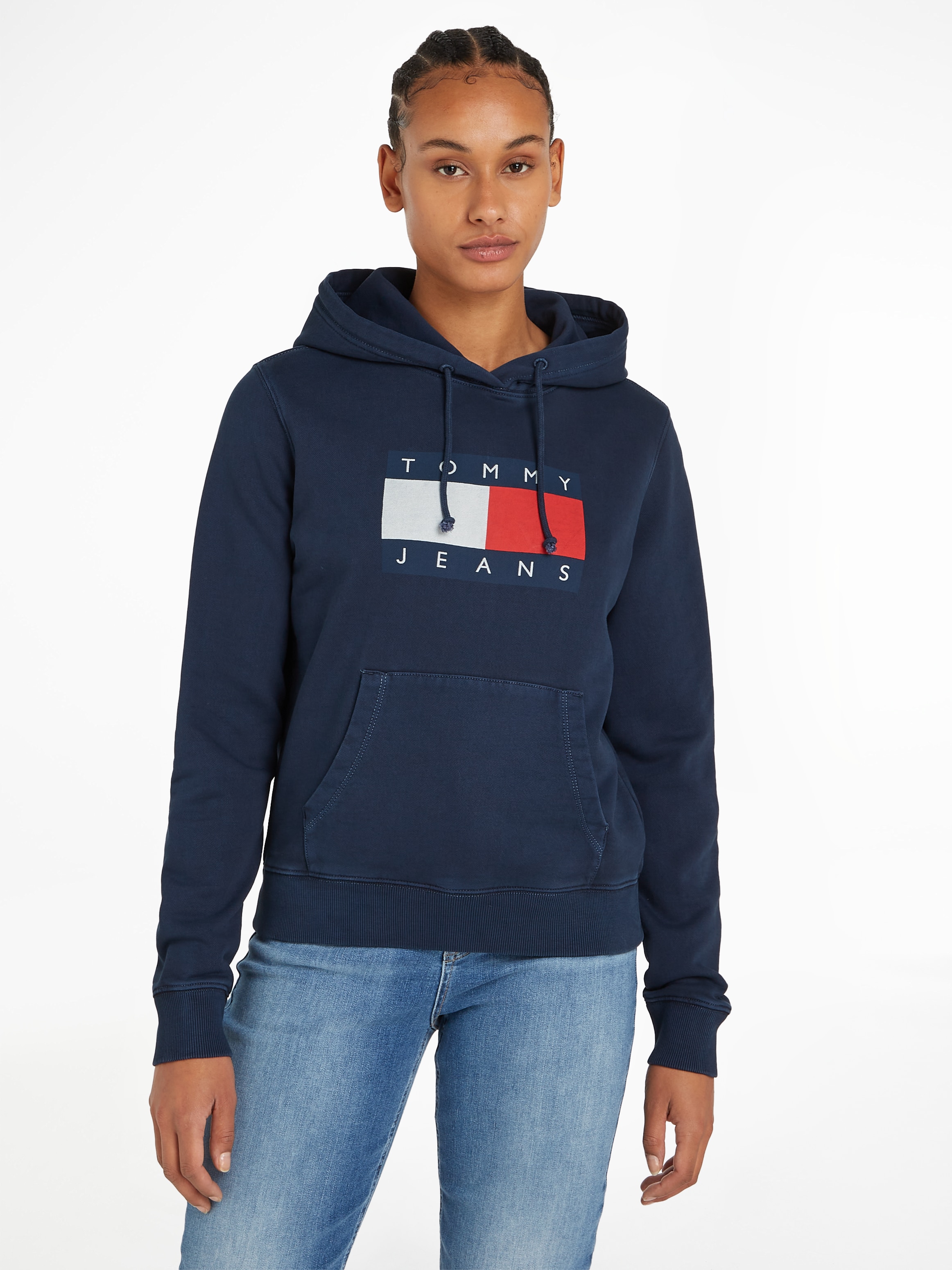 Tommy Jeans Curve Kapuzensweatshirt "TJW REG TOMMY FLAG HOODIE EXT", Große günstig online kaufen