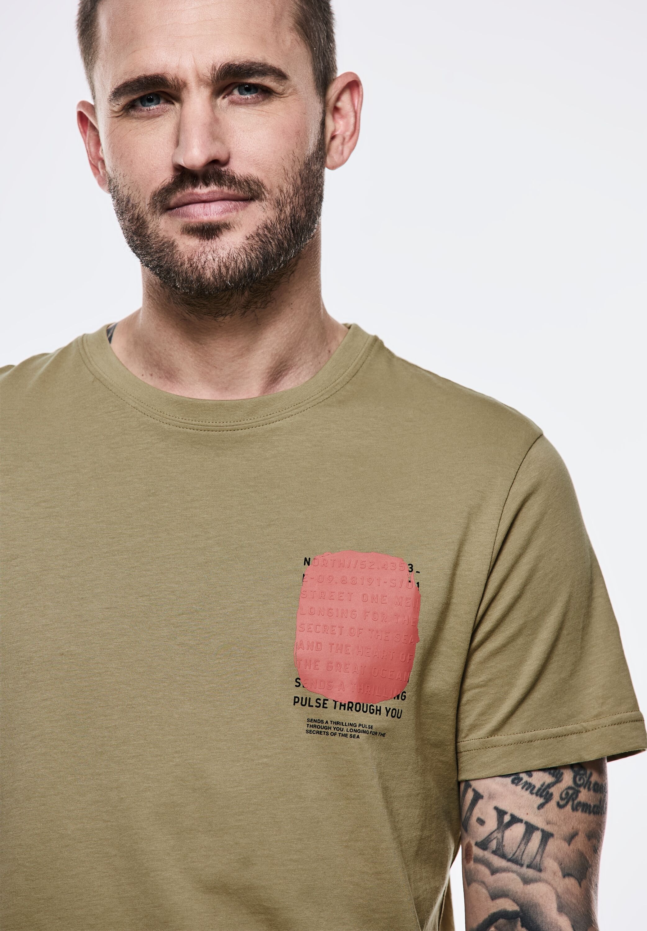 STREET ONE MEN T-Shirt, aus reiner Baumwolle