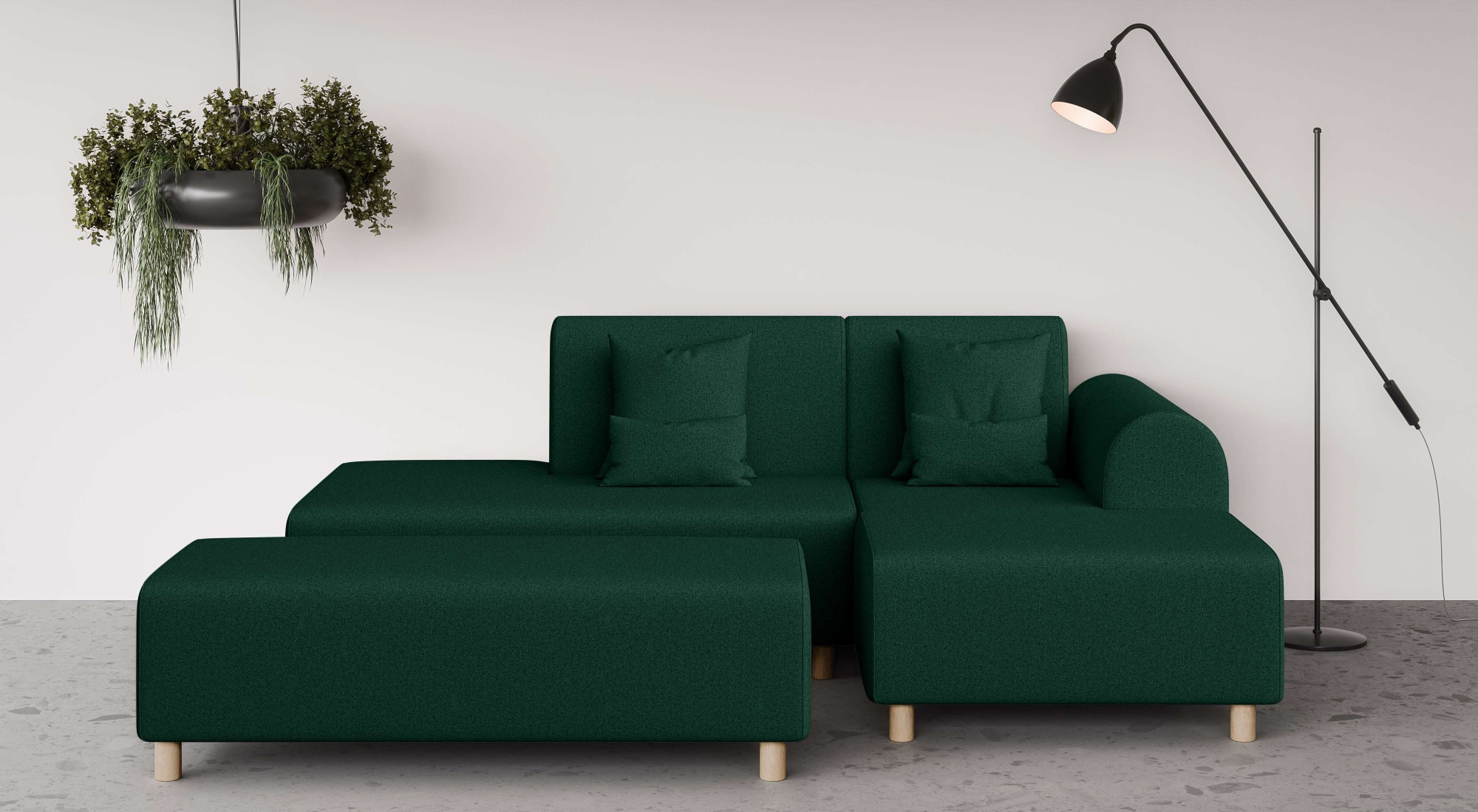 OTTO home Ecksofa "Suyala" L-Form mit Hocker günstig online kaufen