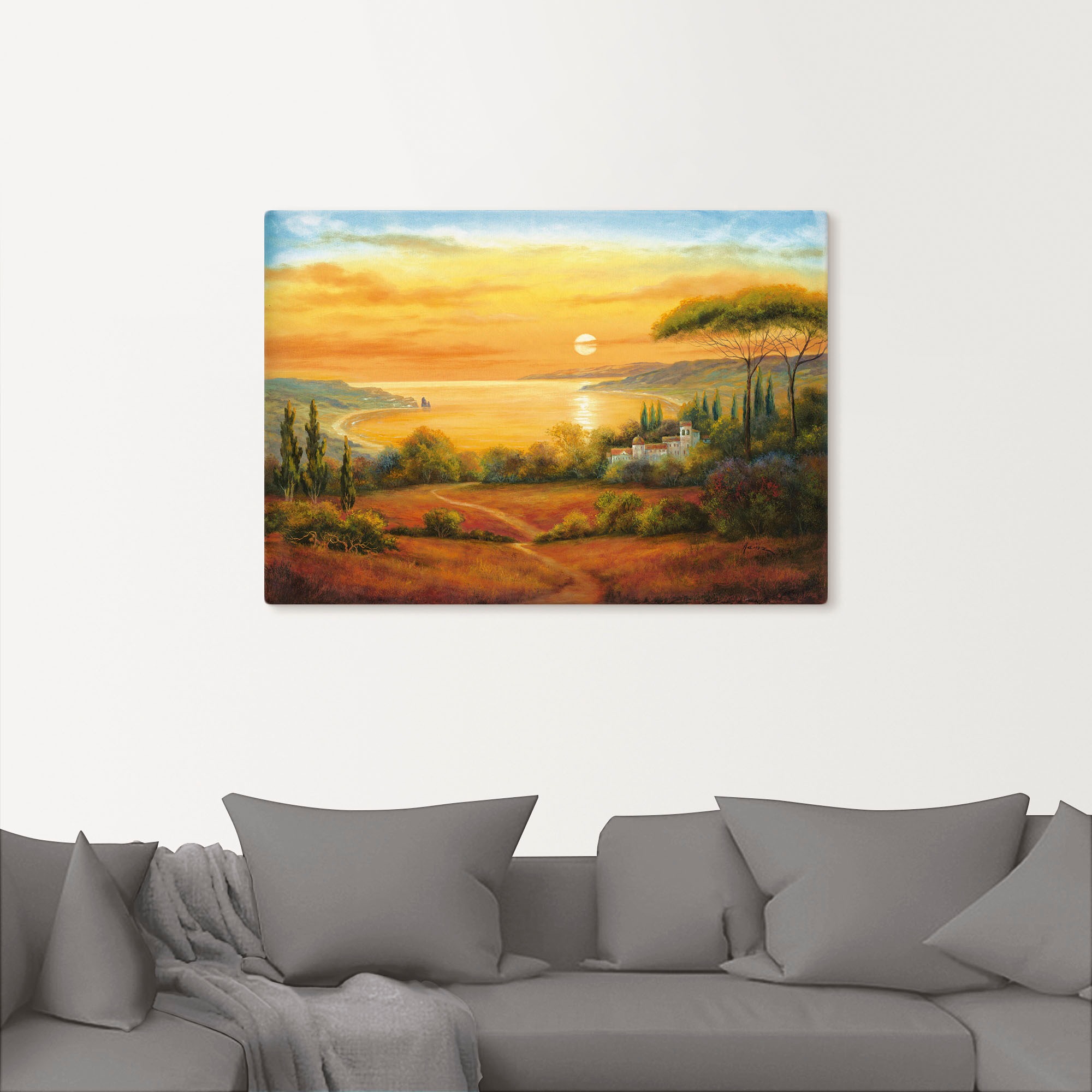 Artland Wandbild »Toskanabucht II«, Europa, (1 St.), als Leinwandbild, Wandaufkleber in verschied. Größen