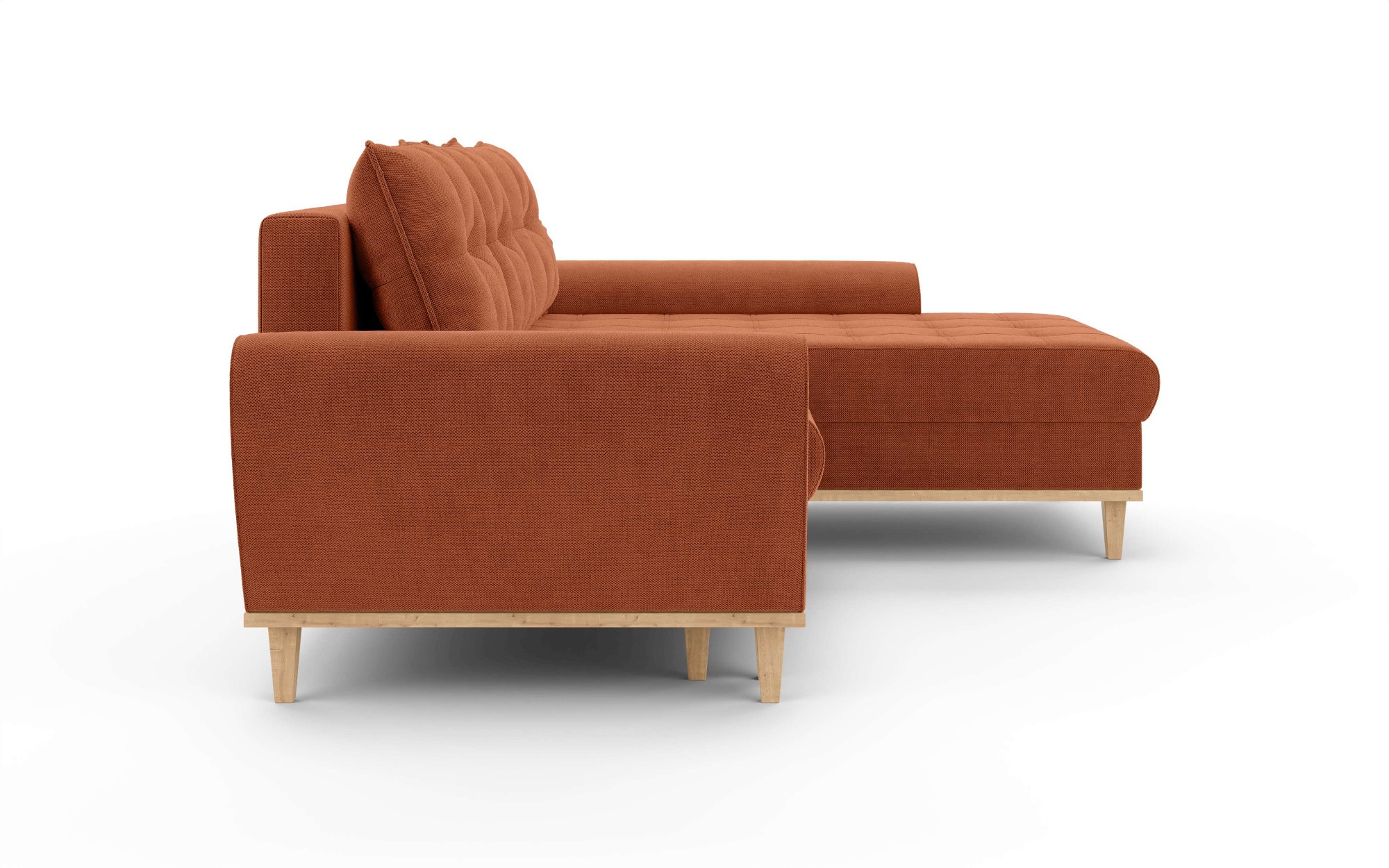 Home affaire Ecksofa »Ahrdorf mit Bettfunktion und Bettkasten, Maße: B/H/T 268/86/175 cm«, L-Form mit 3 Rückenkissen und moderne gerundete Armlehnen