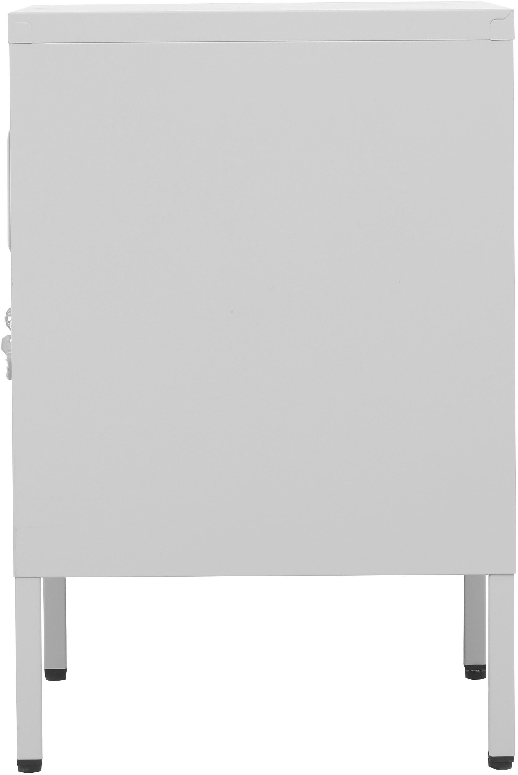 INOSIGN Nachtkommode »Nachttisch Nachtkonsole Beistelltisch Metallschrank Siena« in 4 Farben aus Metall Stahlschrank Bestseller,  in der Höhe verstellbar, abschließbar