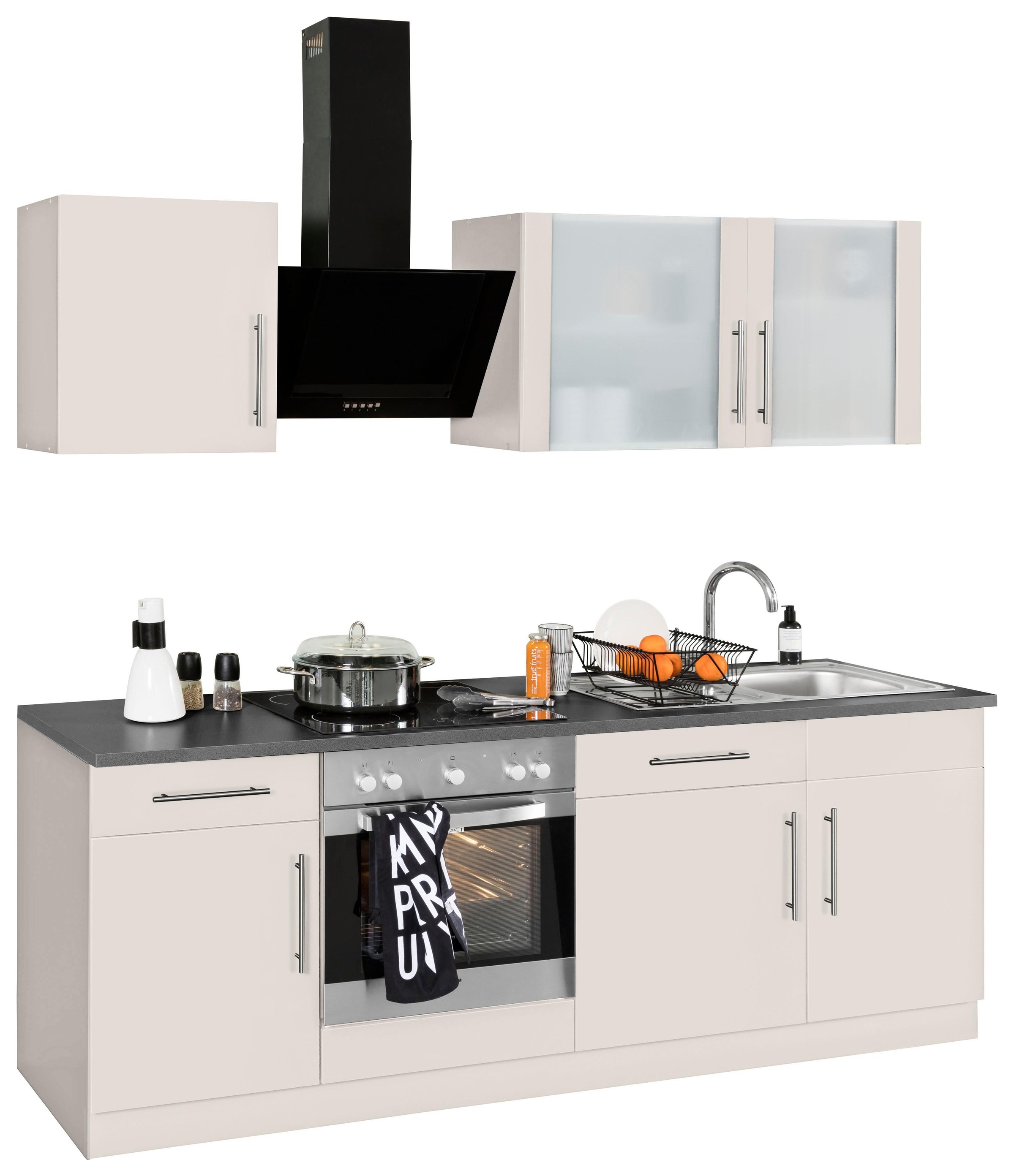 Breite Küchenzeile Küchen »Cali«, BAUR mit wiho | bestellen E-Geräten, cm 220