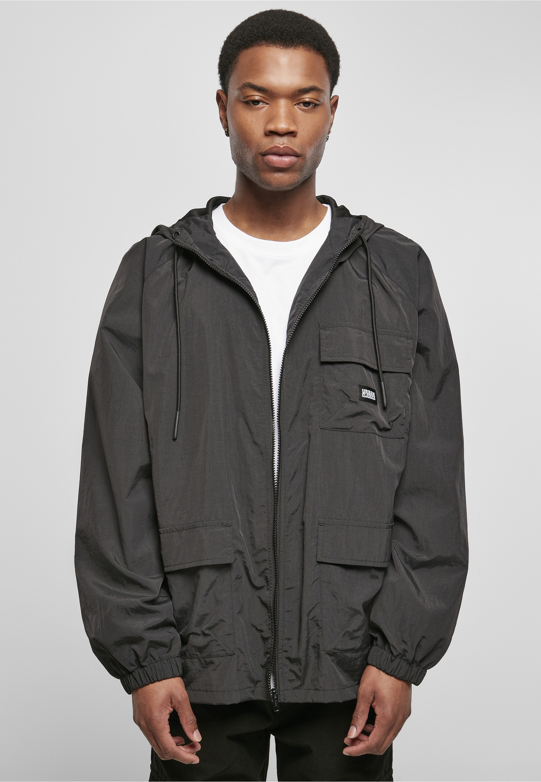 URBAN CLASSICS Allwetterjacke »Urban Classics Herren Commuter Parka« 1 Stk. tlg. mit Kapuze