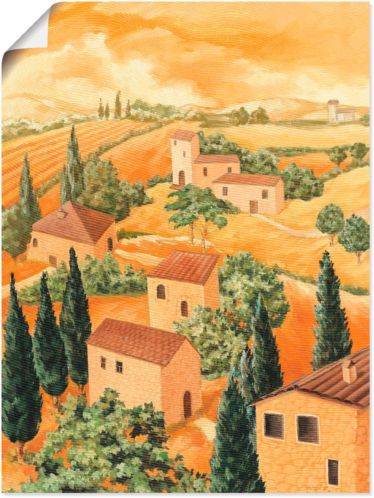 Artland Wandbild "Landschaft Italien", Europa, (1 St.), als Alubild, Outdoo günstig online kaufen