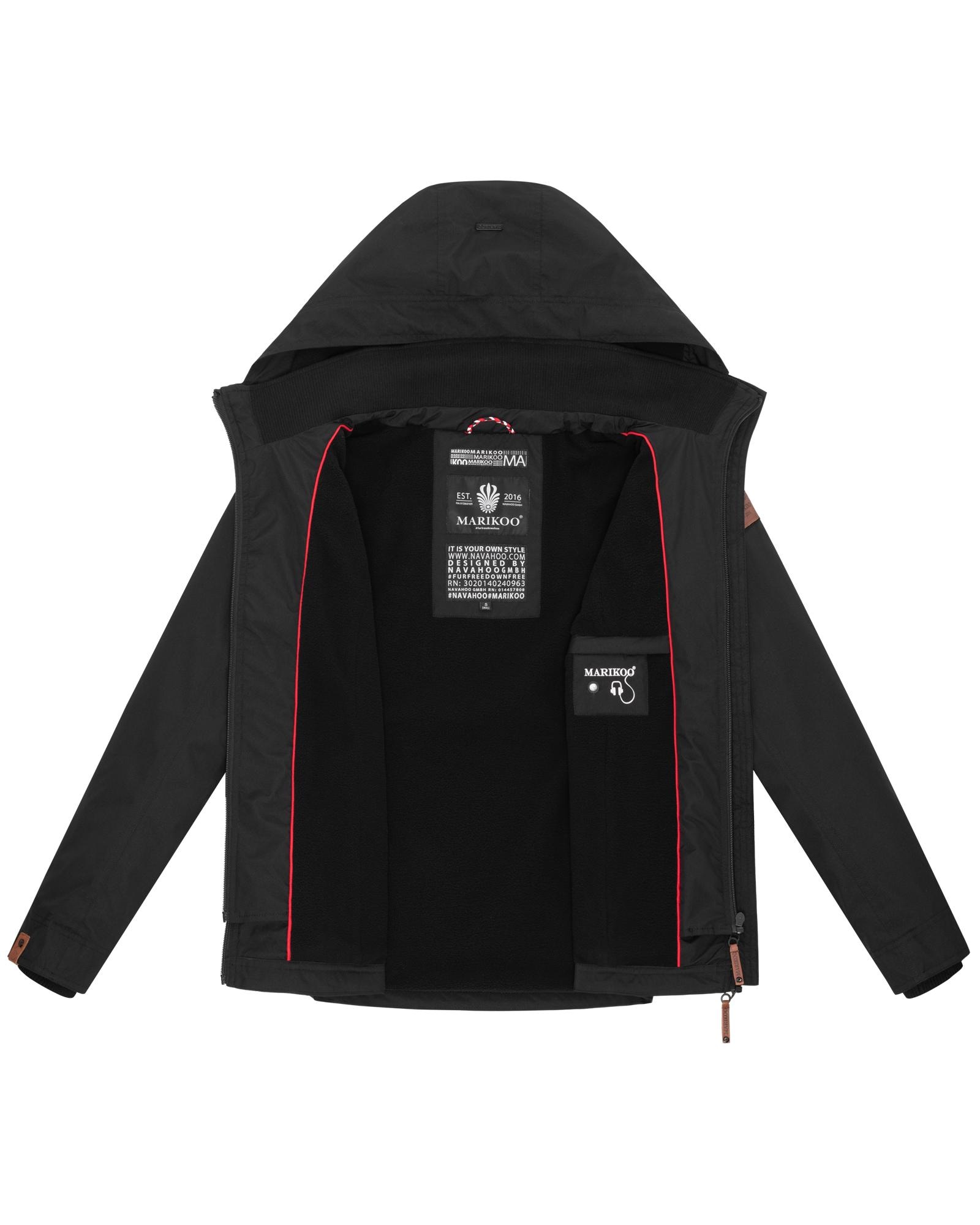 Marikoo Outdoorjacke »Erdbeere«, mit Kapuze, sportliche Funktionsjacke mit Kapuze