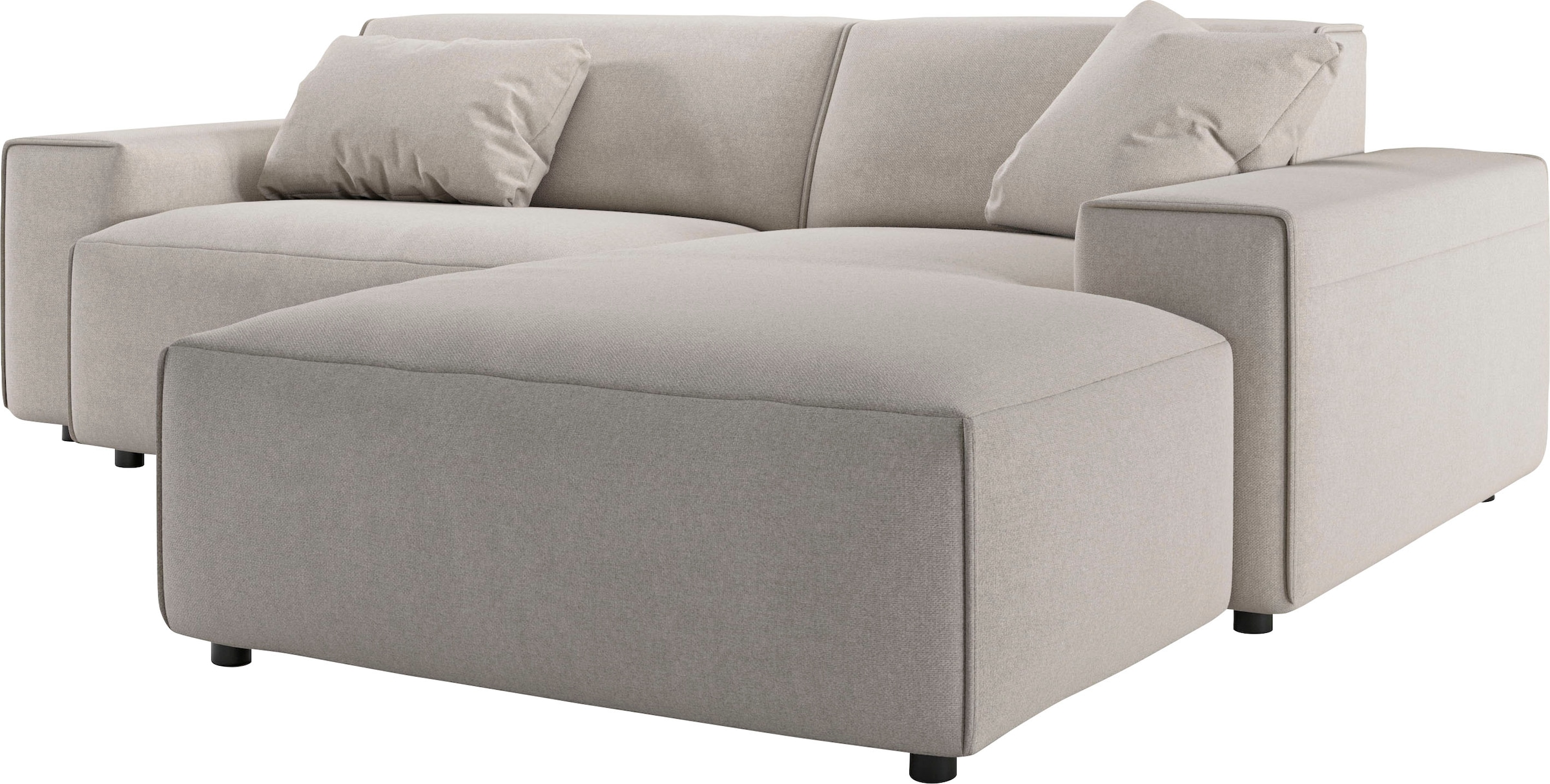 andas Ecksofa »Glimminge L-Form auch in Breitcord, Feincord + Easy care-Bezug,«, Breite 234, Zierkissen